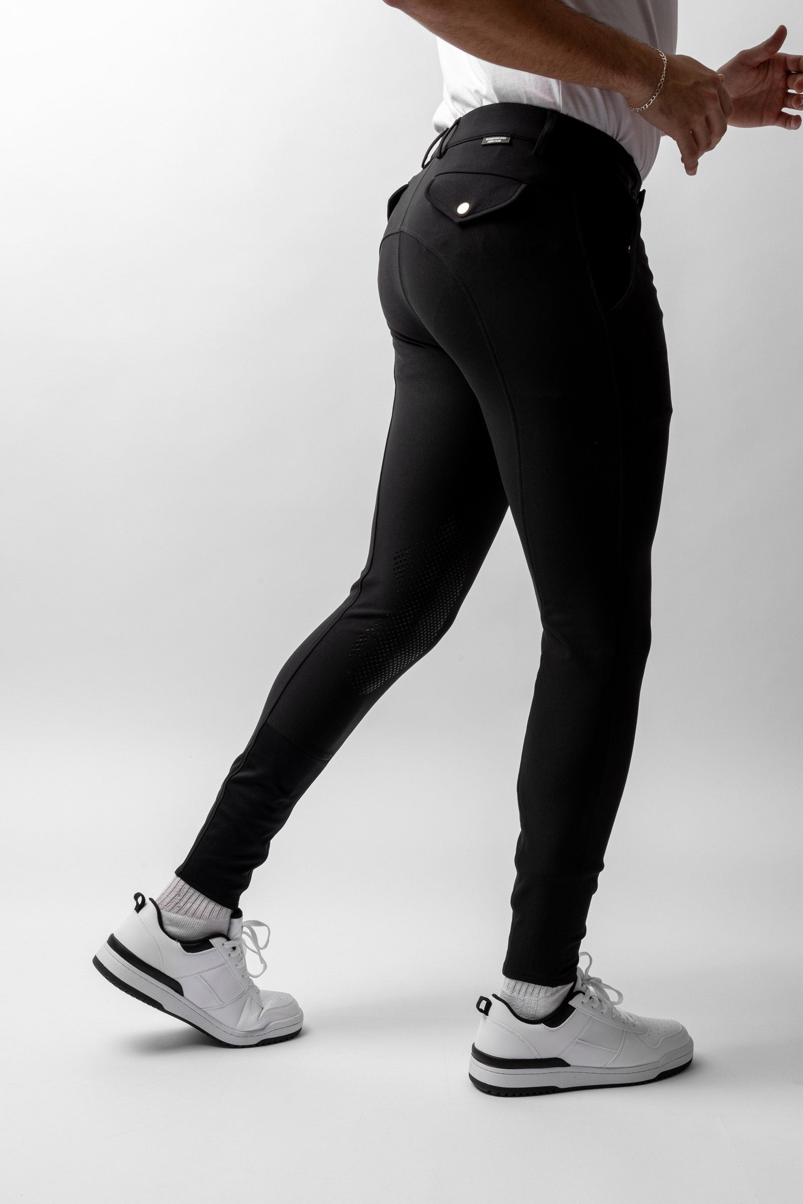 Horze Grand Prix pantalones de montar para hombre con refuerzo de silicona en las rodillas UPF 50+ Ropa Hombres