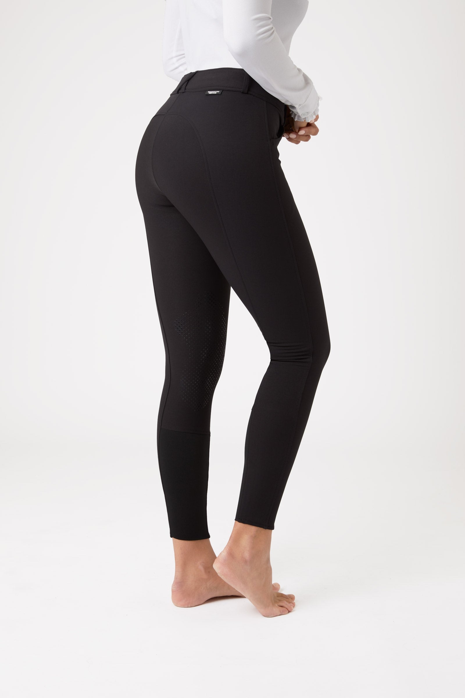 Horze Grand Prix pantalones de montar para mujer con refuerzo de silicona en las rodillas, UPF 50+ Womens Breeches