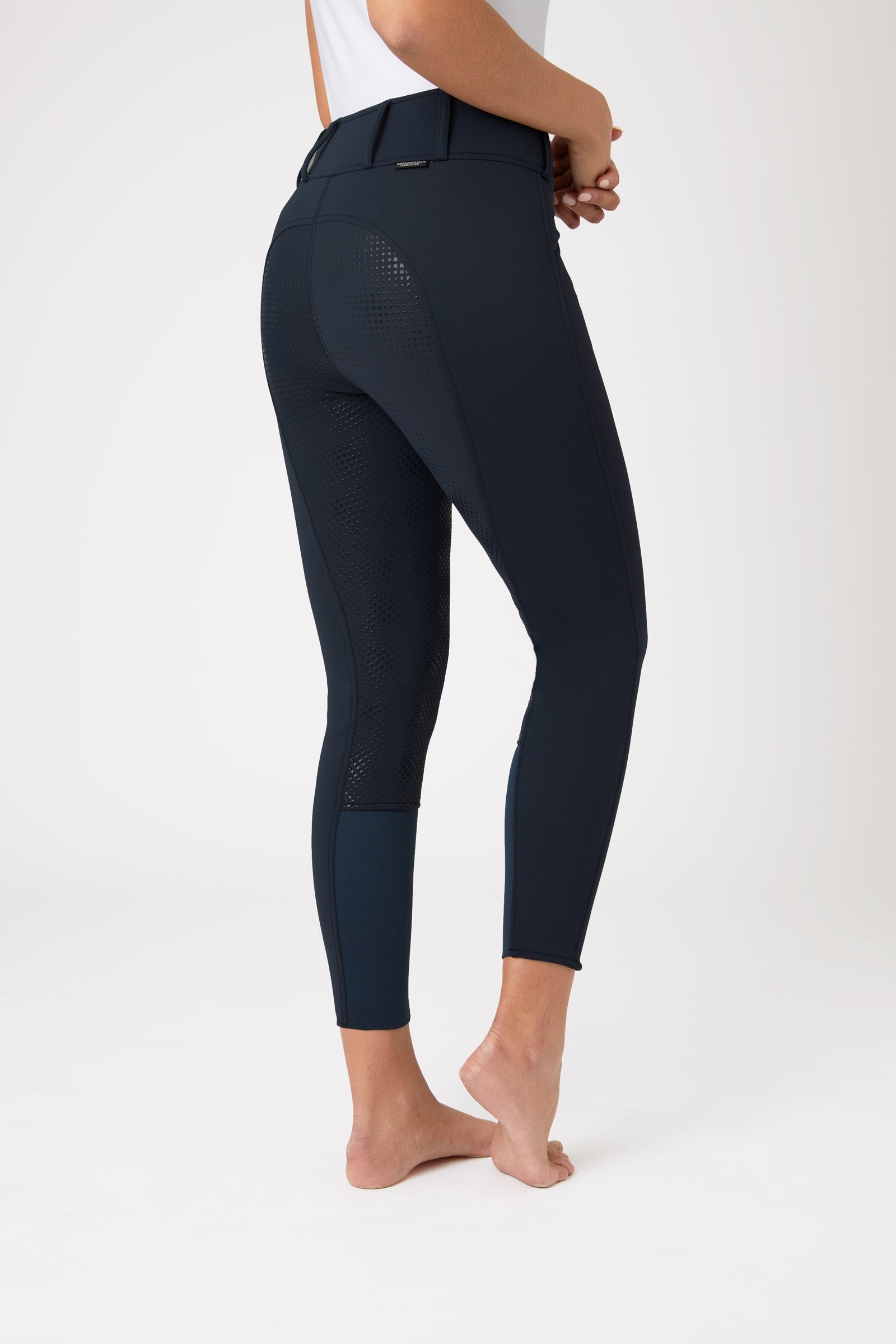 Horze Pantalones de Montar Térmicos Softshell con AsientoCompleto de Silicona para Mujer Grand Prix Womens Breeches