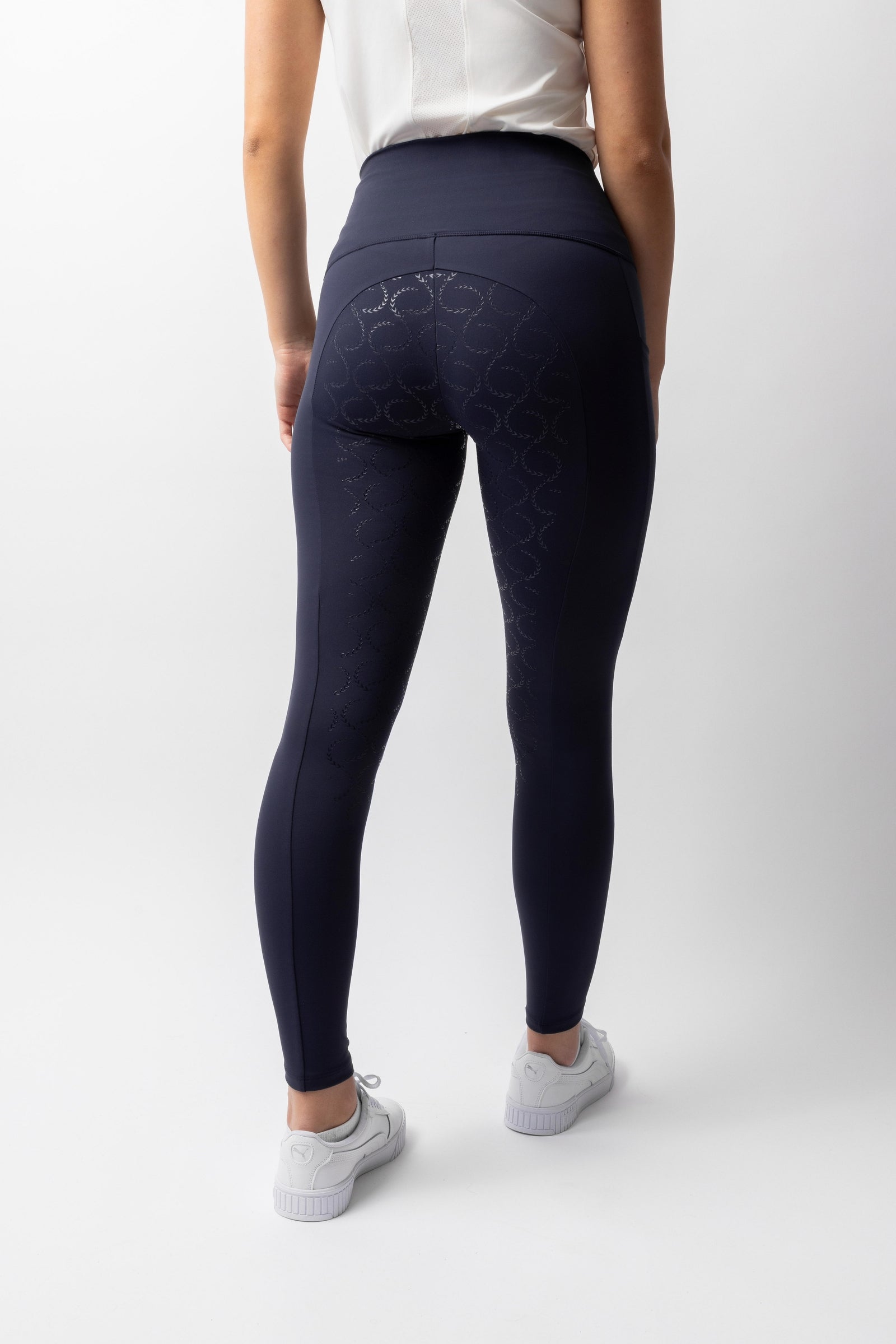 Horze Gillian Pantalones de montar de Compresión para Mujer con Asiento Completo Womens Breeches