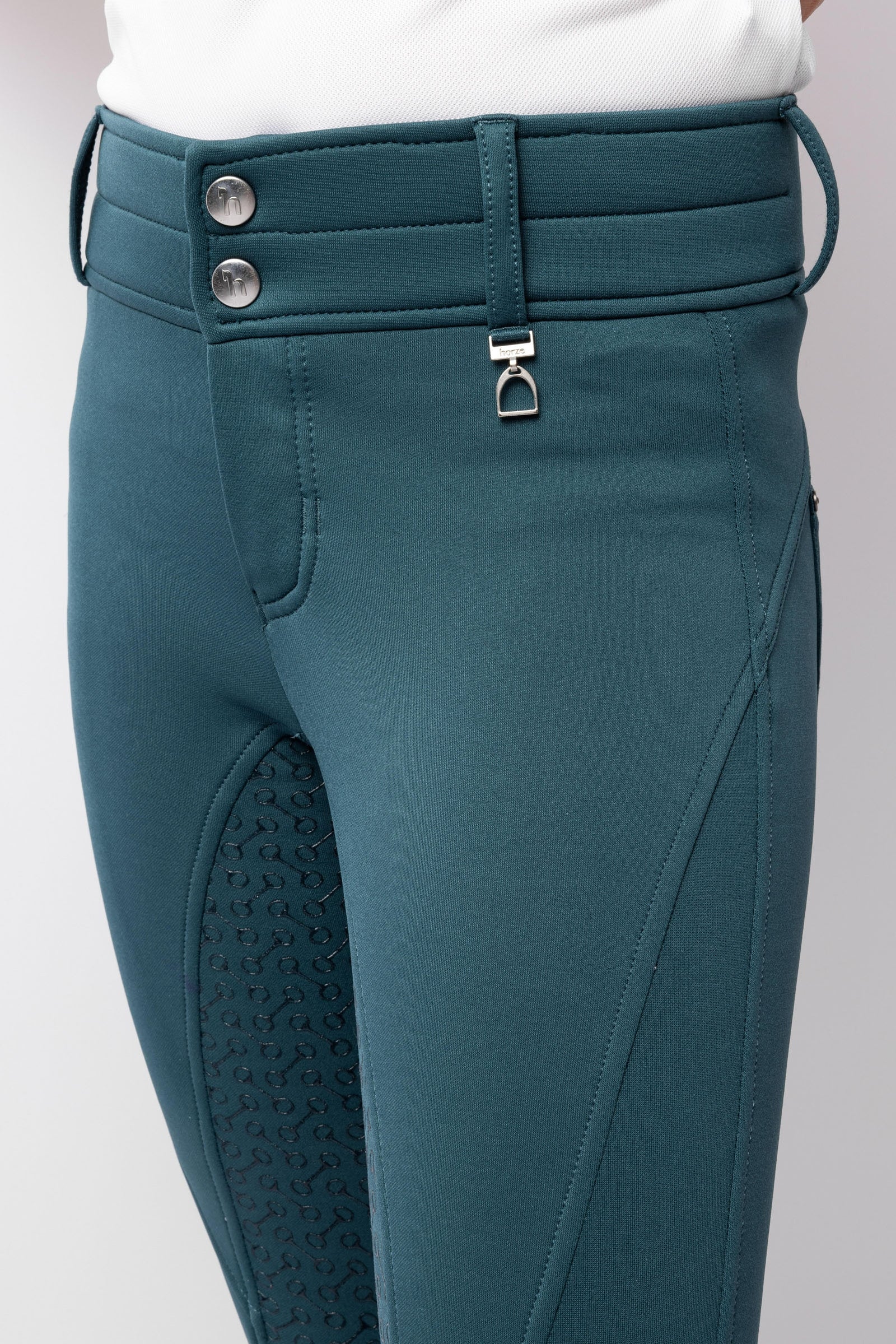 Horze Rhea Kids´ Thermo Fullgrip Breeches with Hip Pockets Kids Apparel