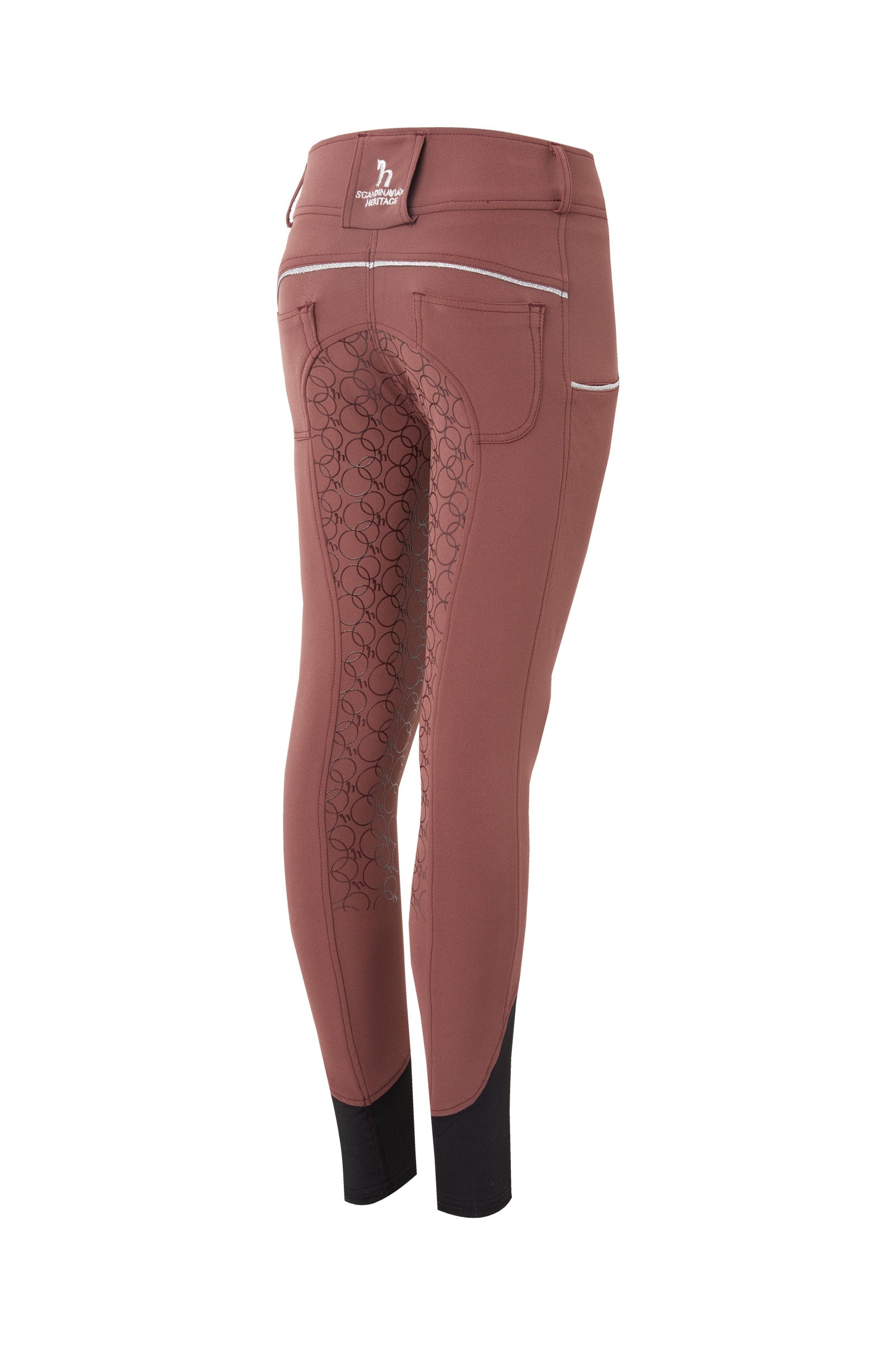 Horze Leighton Teens Silicone Full Grip Breeches with Phone Pocket Kids Apparel