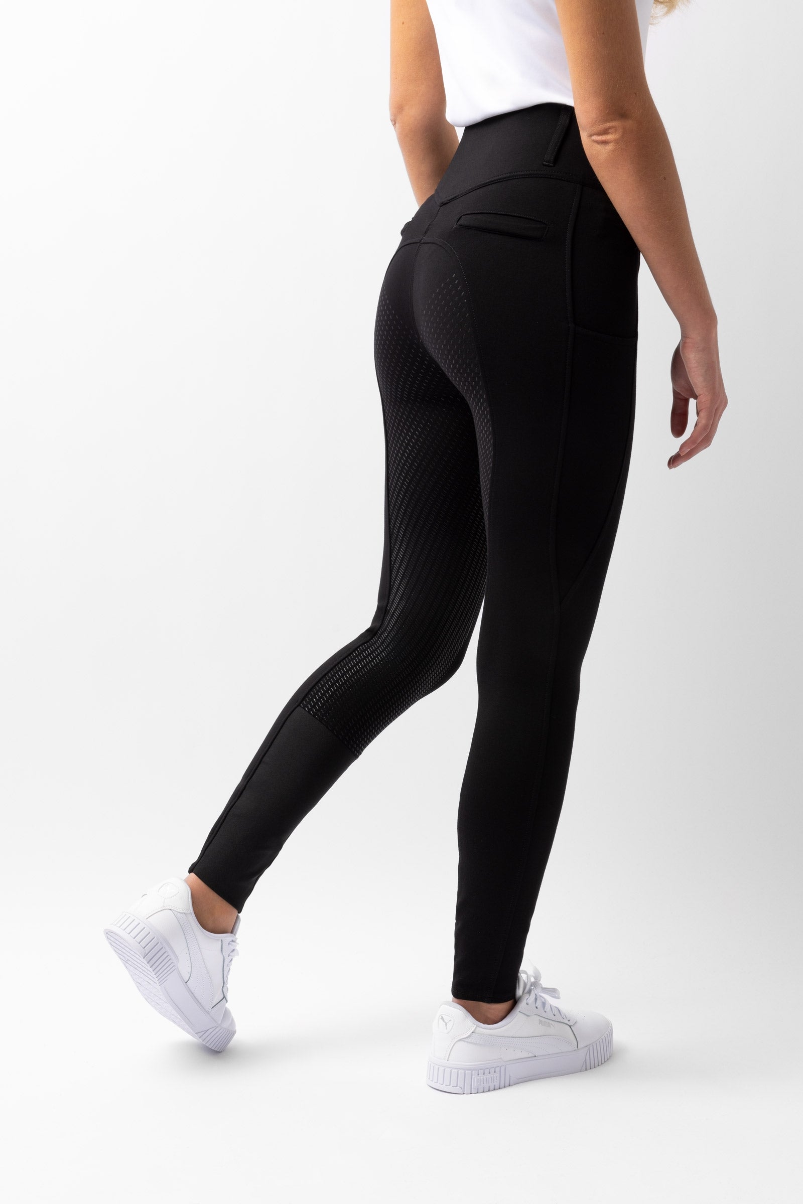Horze Mira Pantalones de Montar con Cintura Alta de Asiento Completo de Silicona para Mujer Womens Breeches