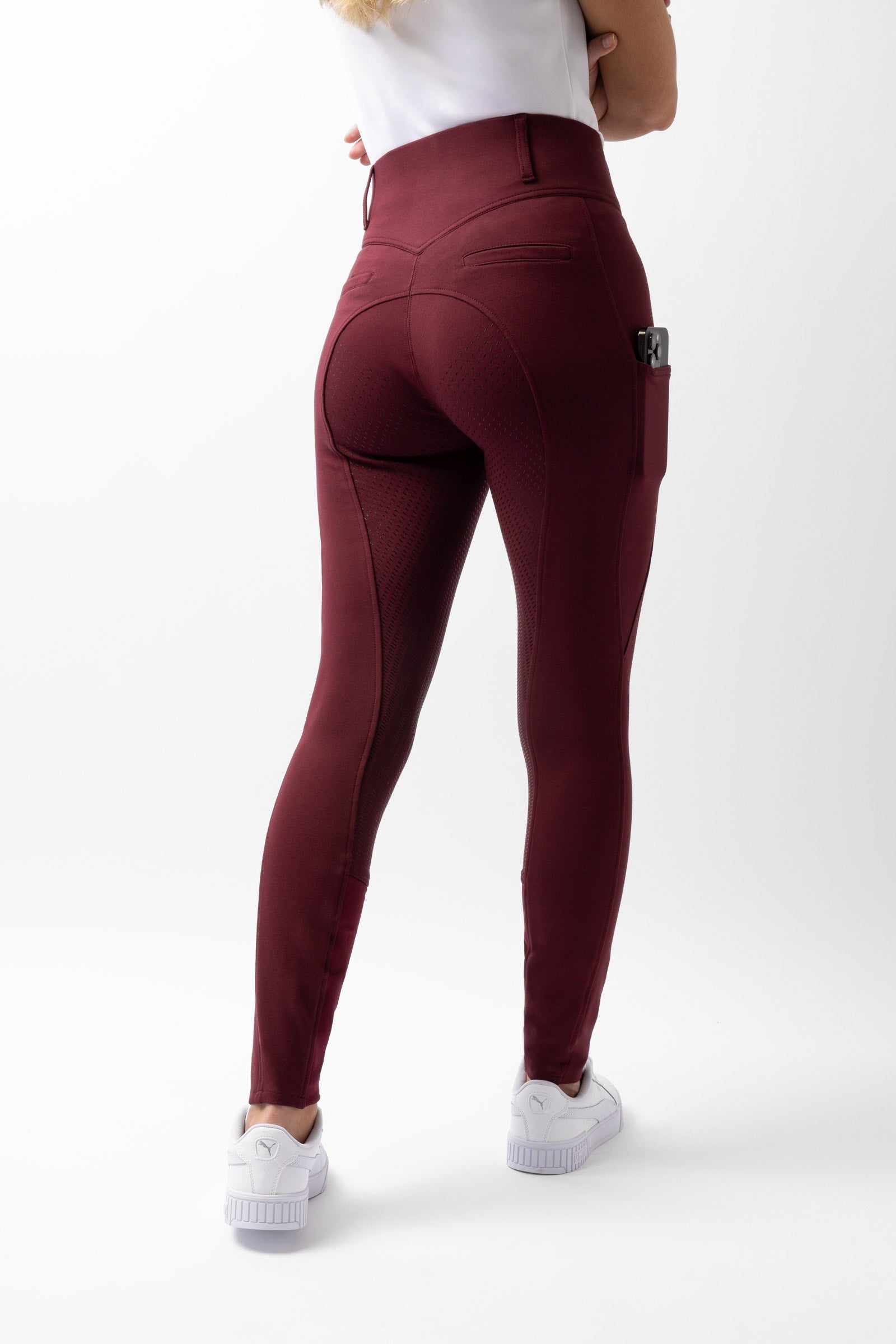 Horze Mira Pantalones de Montar con Cintura Alta de Asiento Completo de Silicona para Mujer Womens Breeches