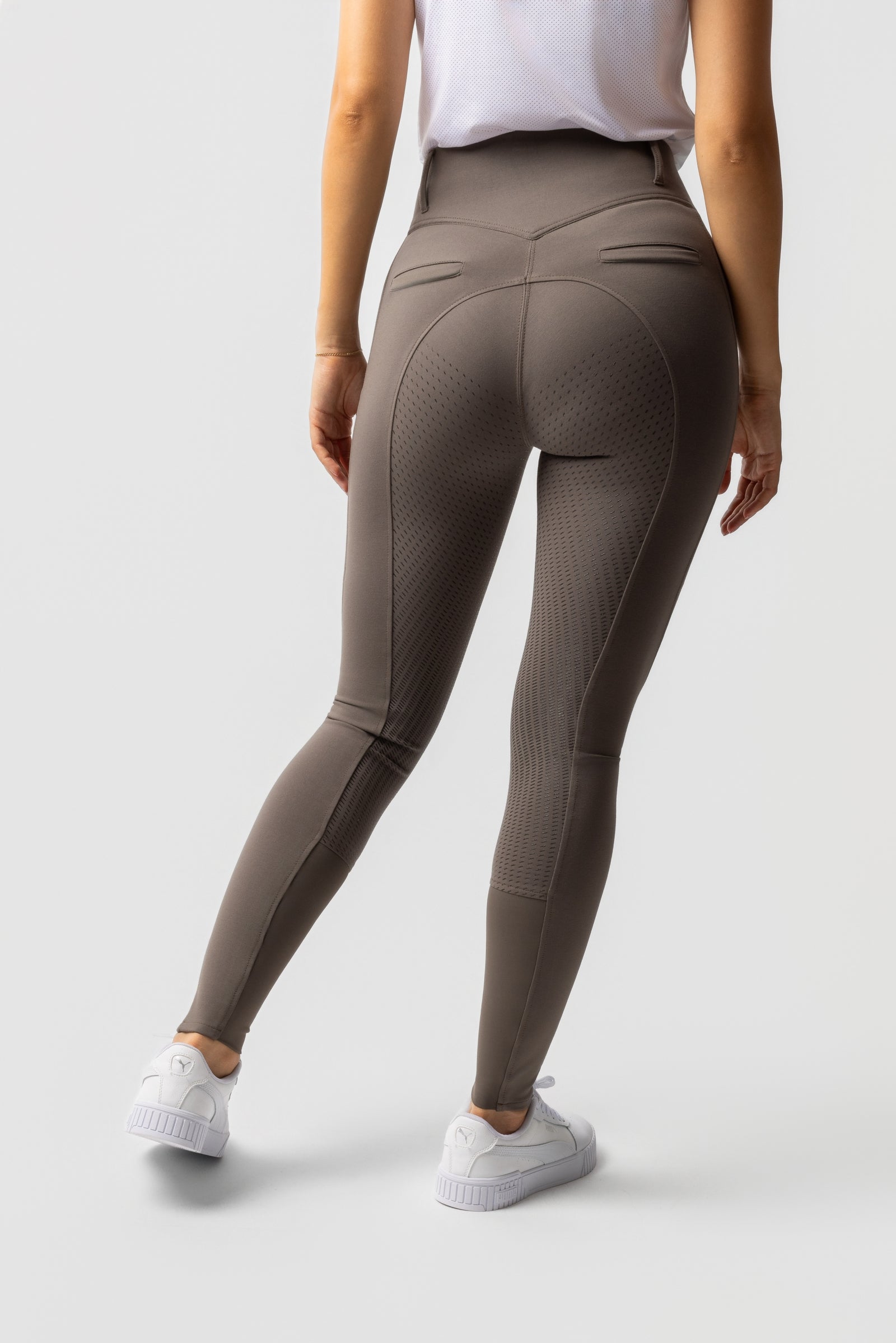 Horze Mira Pantalones de Montar con Cintura Alta de Asiento Completo de Silicona para Mujer Womens Breeches