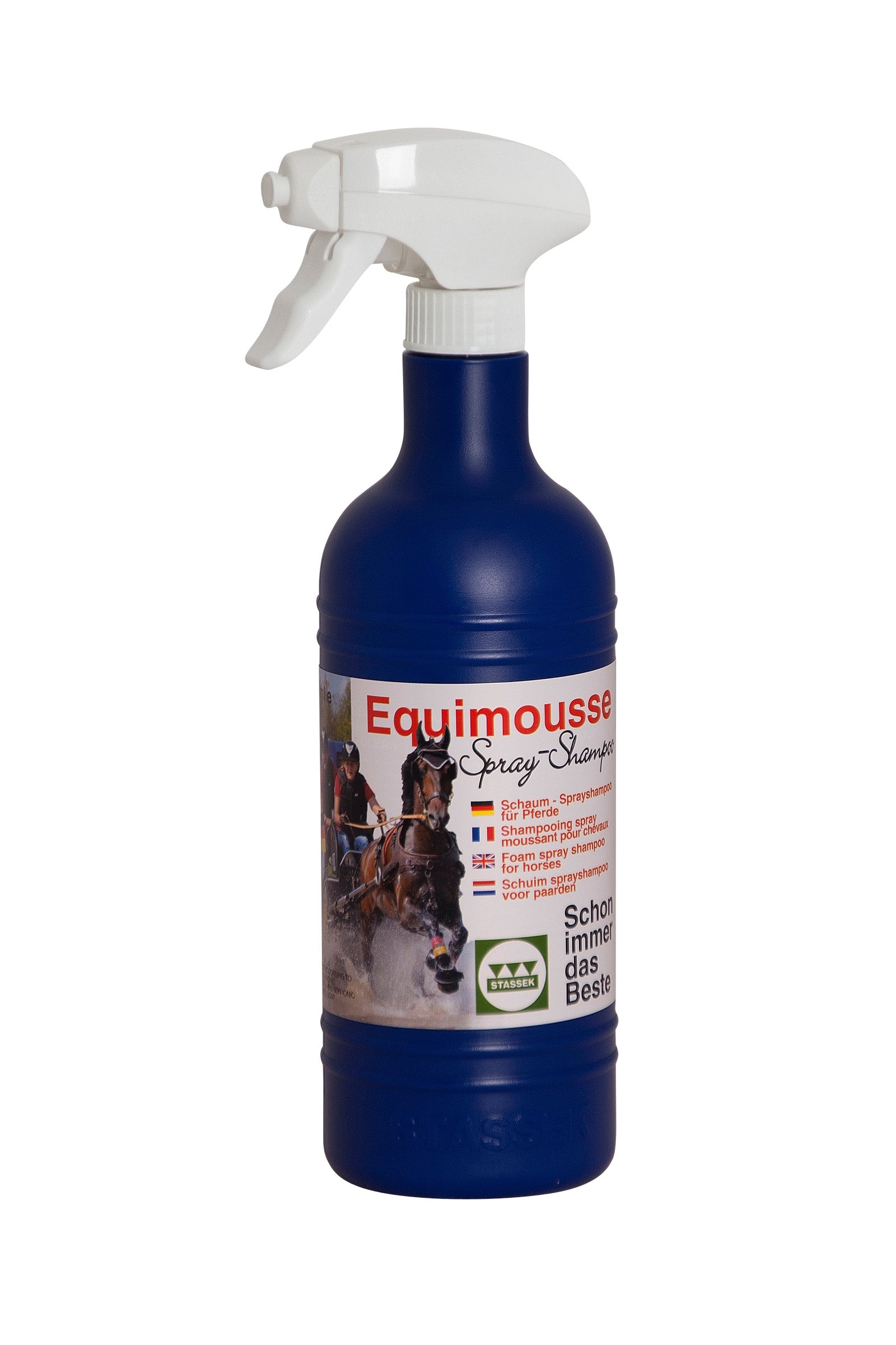 Stassek Equimousse Espuma Spray Champú, 750 ml Cuidado Salud