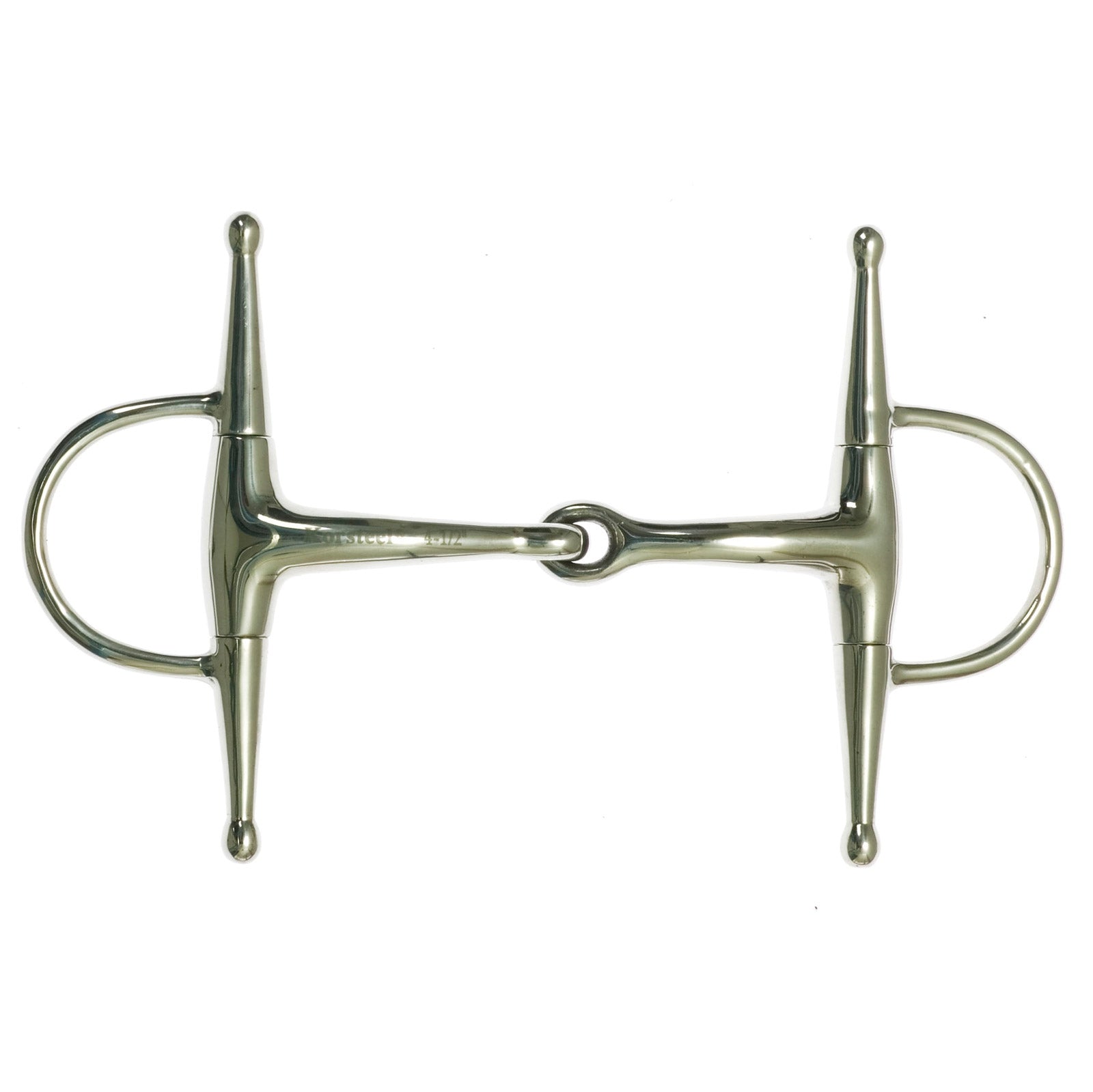 Korsteel Stainless Steel Jointed Full Cheek Snaffle Bit Filetes y Bocados