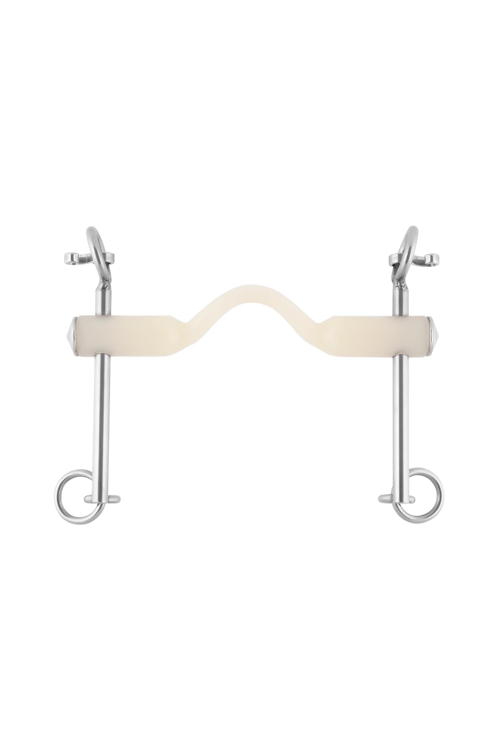 Sprenger Bocado Nathe 20mm con Pasalenguas, Brazos Largos (brazo inferior 7cm) Filetes y Bocados