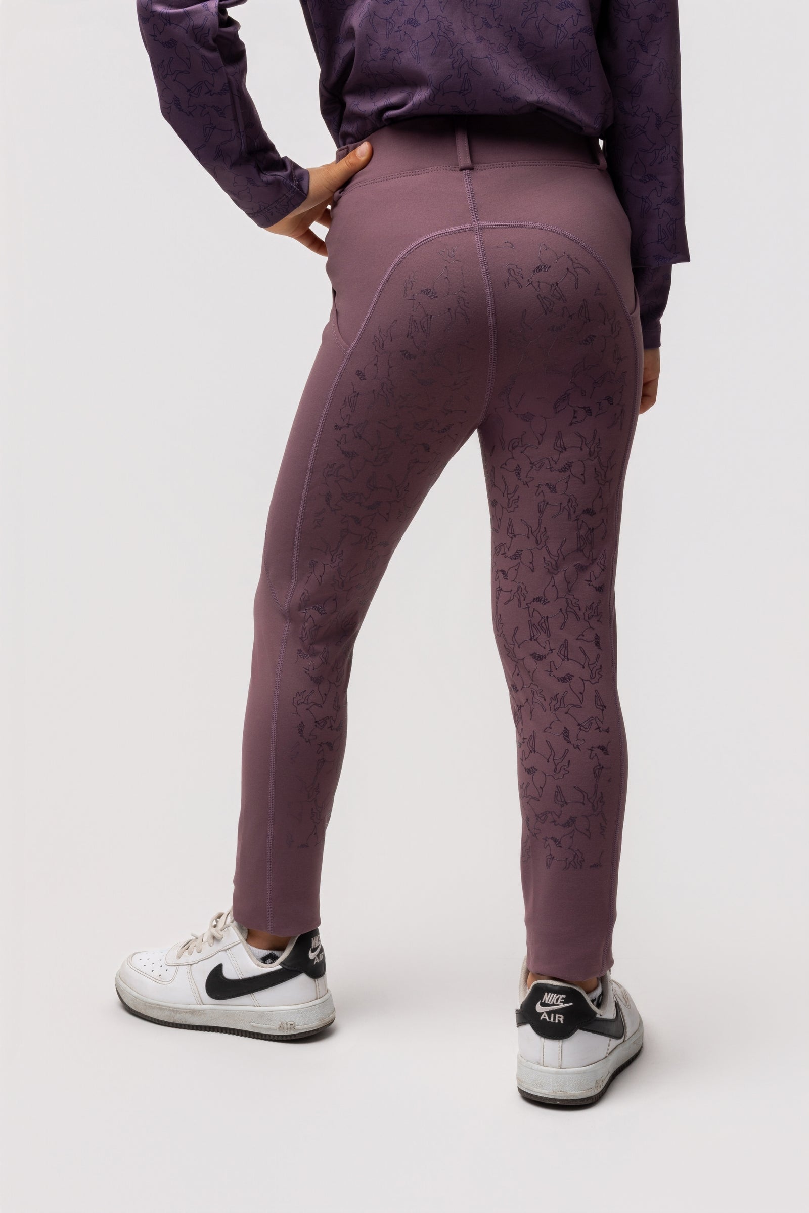 Horze Dea pantalones de montar para niños con asiento completo Ropa Niños