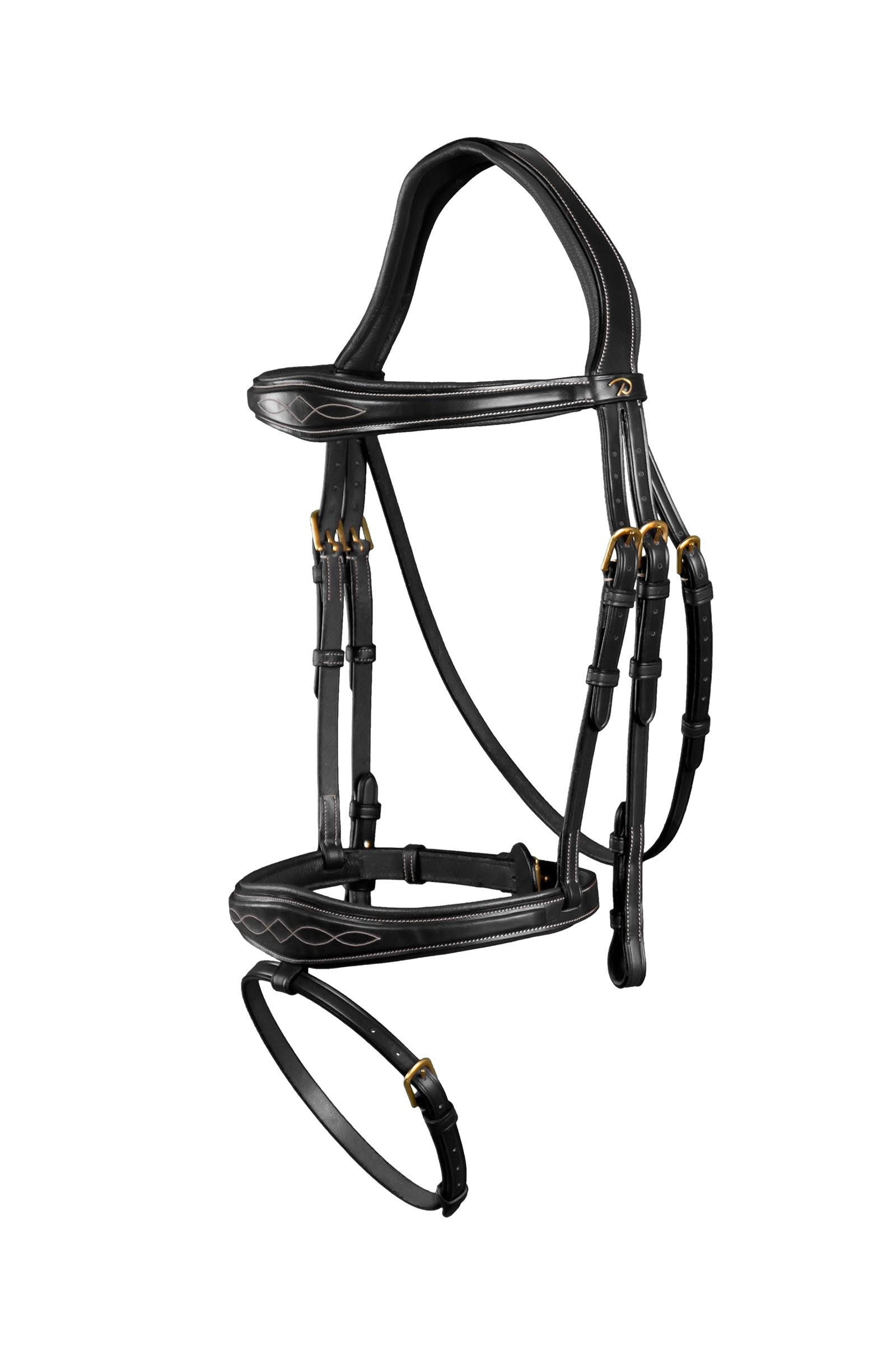 Dy'on D Collection Anatomical Bridle With Flash Noseband Bridles & Reins