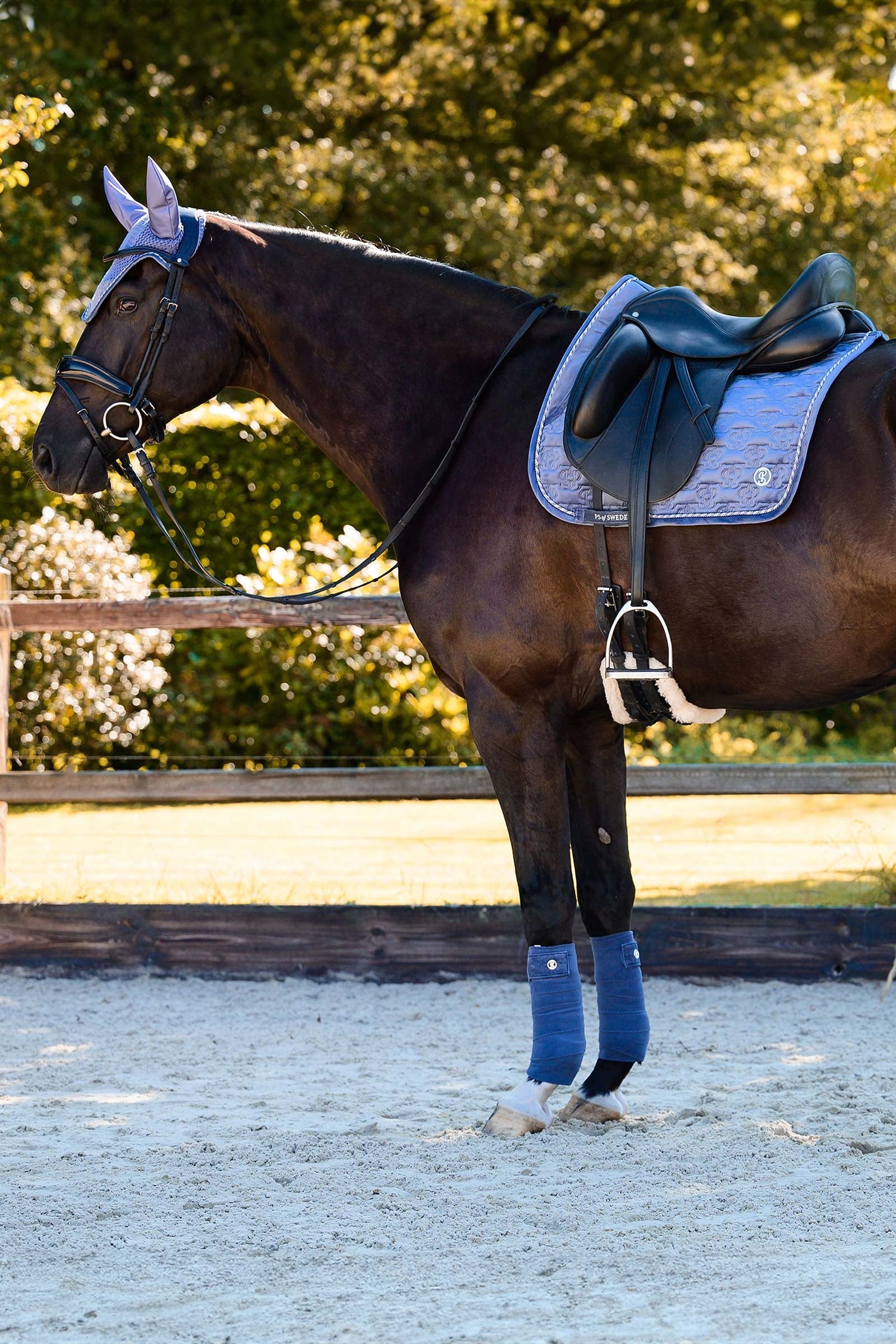 PS of Sweden Saddle Pad Velvet Monogram Dressage Saddle Pads