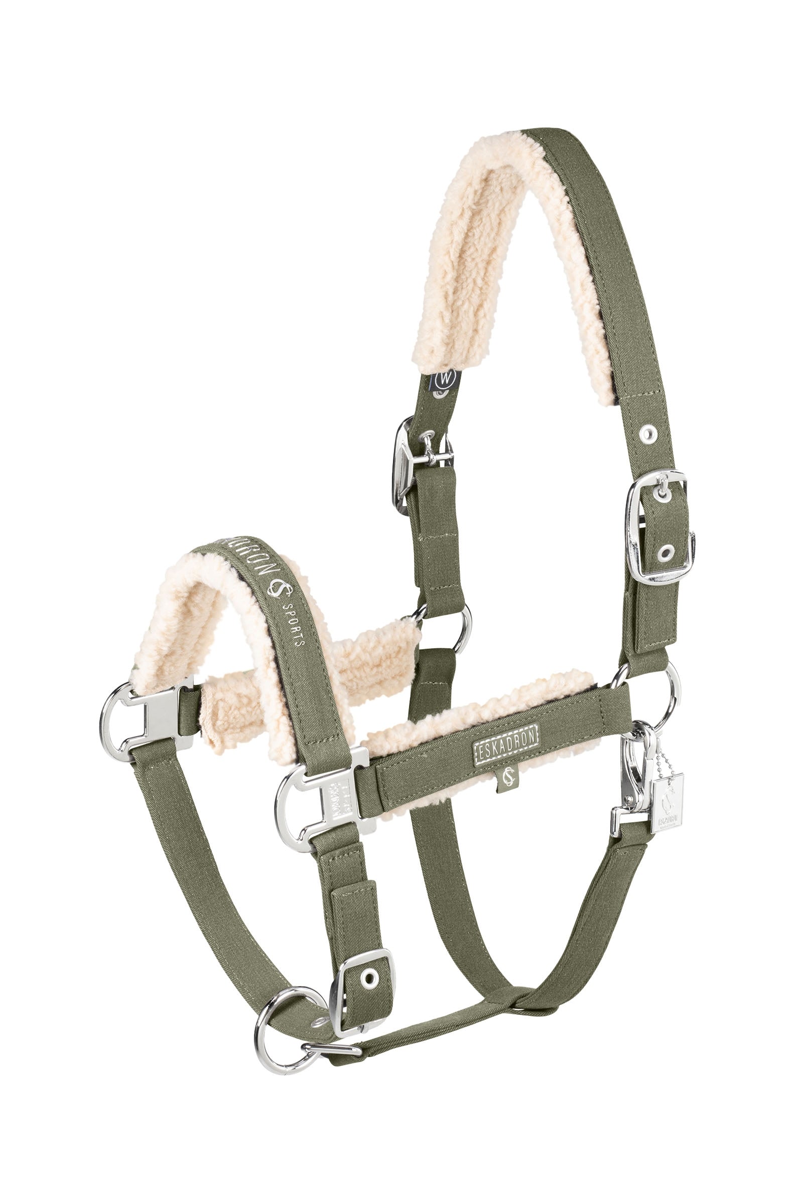 Eskadron Classic Sports SS25 Cabezada de denim con doble hebilla y forro de teddyfleece Cabezadas de cuadra & Ramales