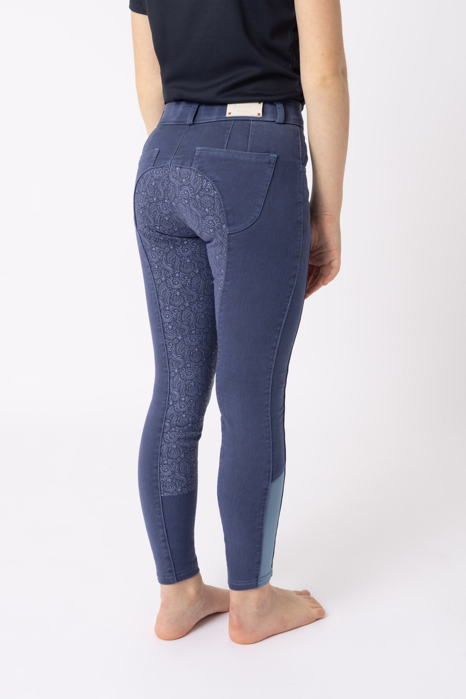 Horze Pantalones de Montar con Agarre Completo para Niños Suki Ropa Niños