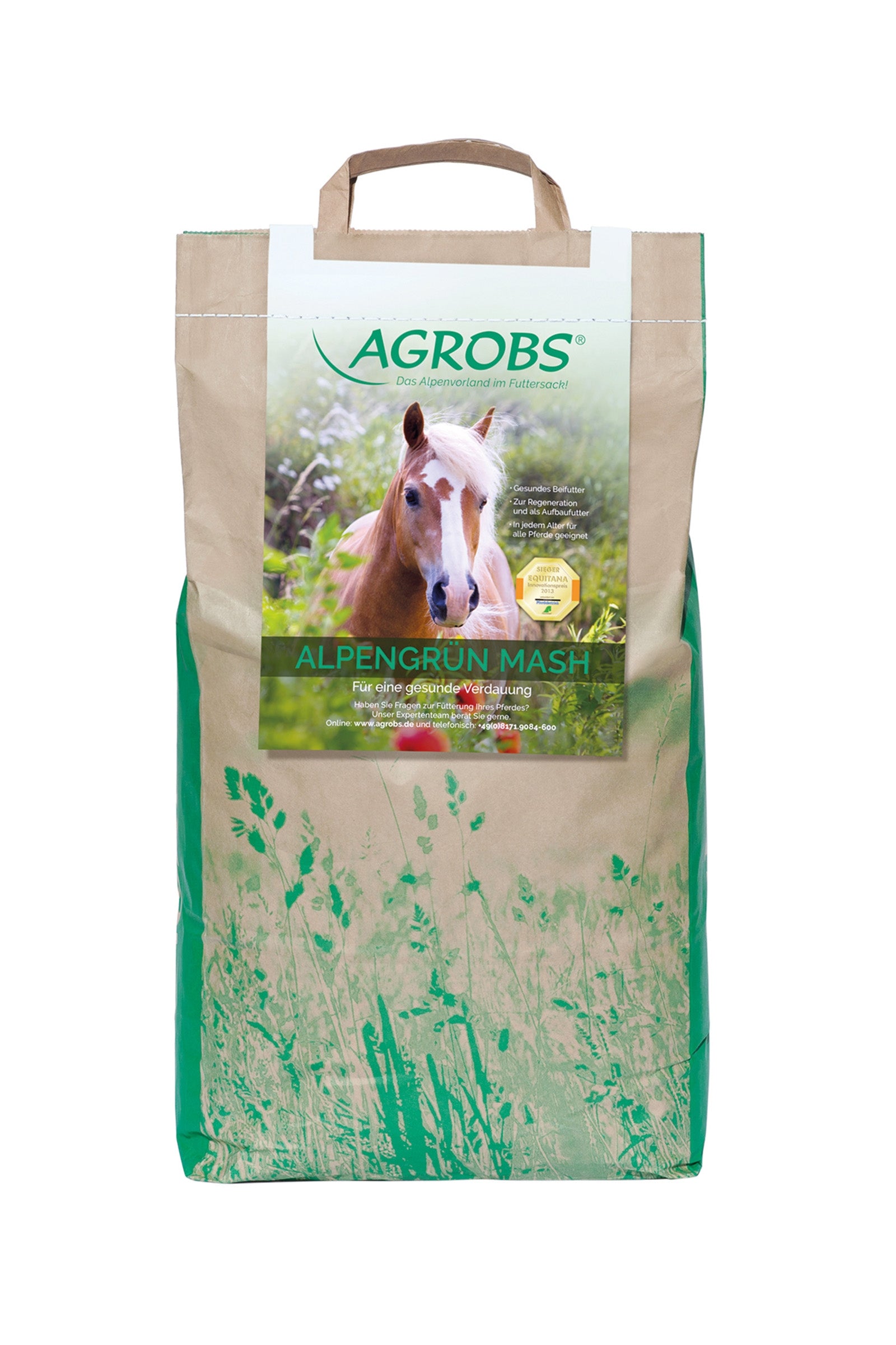 Agrobs Paquete de recarga Alpengrün Mash 5kg Horse Feed & Nutrition