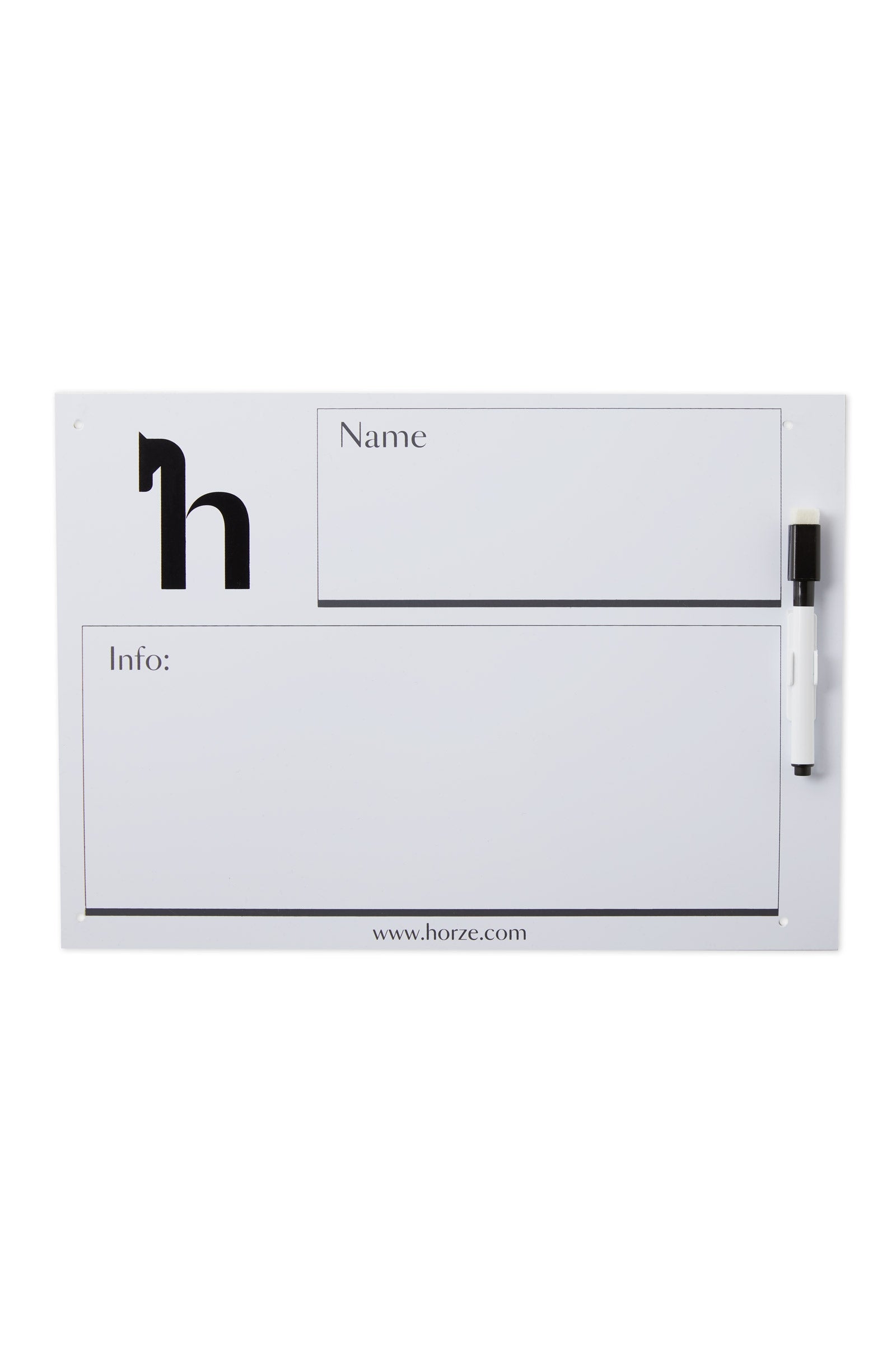 Horze Pizarra Blanca Suministros de Establo