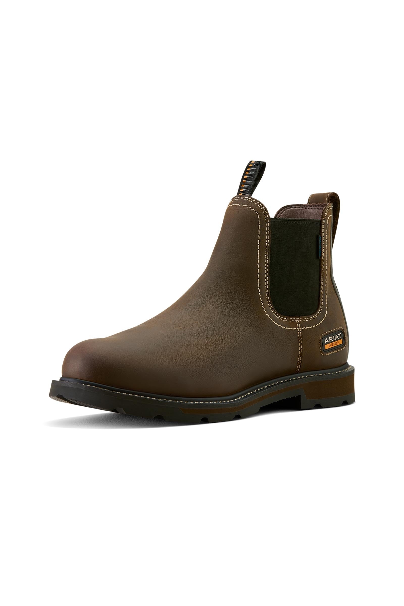 Ariat Bota de trabajo impermeable con puntera blanda Chelsea Groundbreaker Ropa Hombres