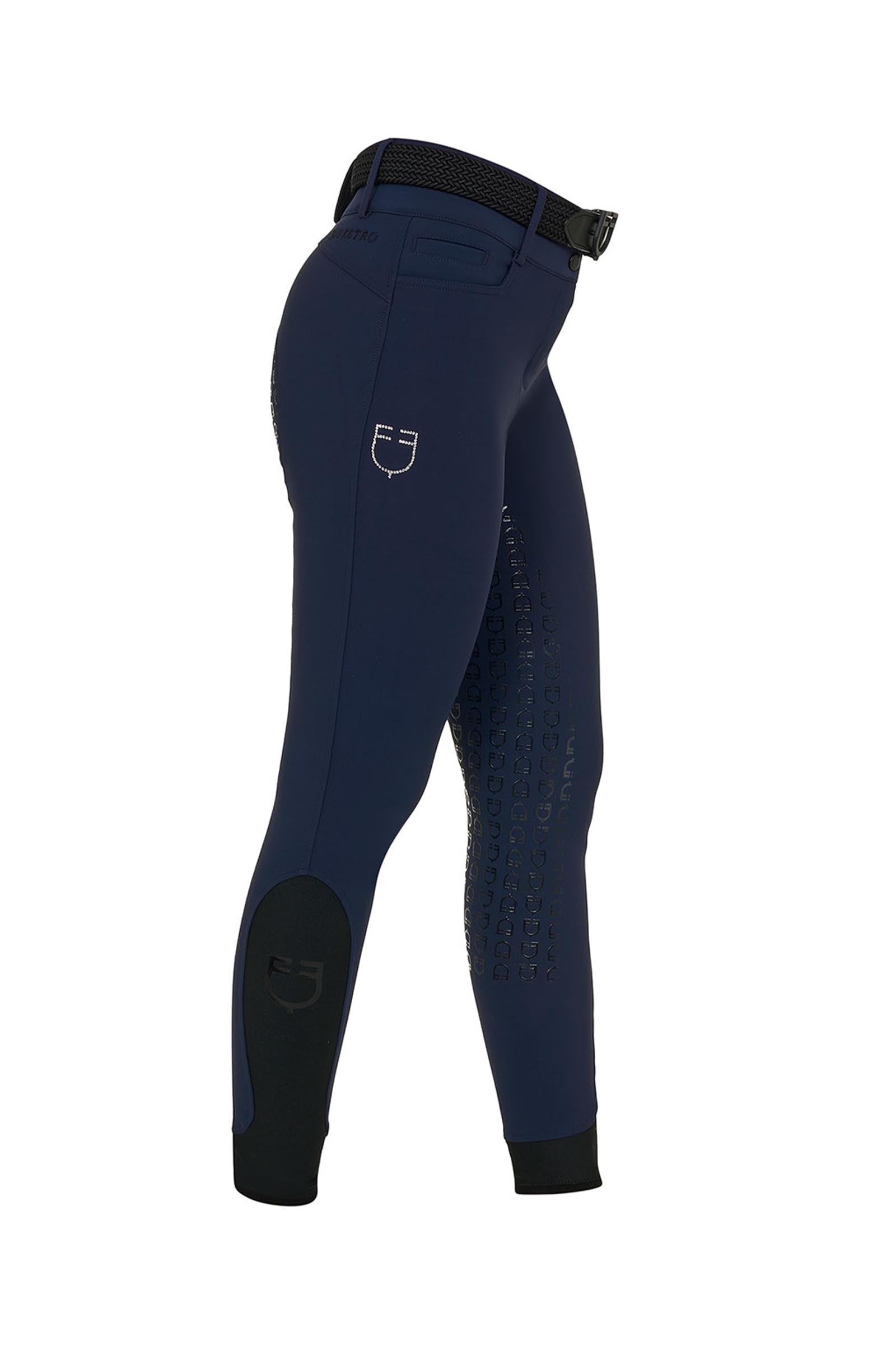 Equestro SS2026 Women's High Waist Stones Logo Full Grip Breeches Womens Breeches