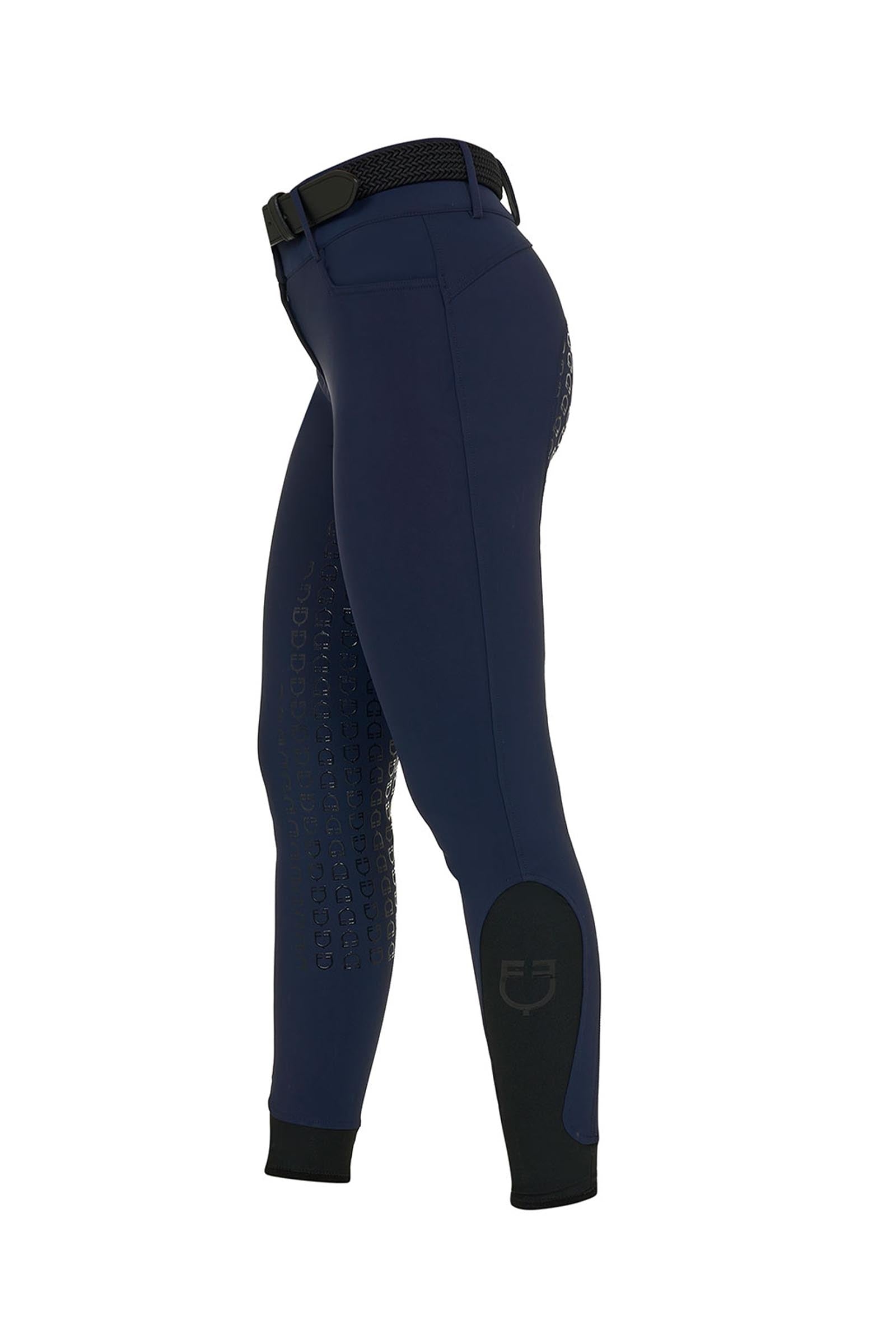 Equestro SS2026 Women's High Waist Stones Logo Full Grip Breeches Womens Breeches