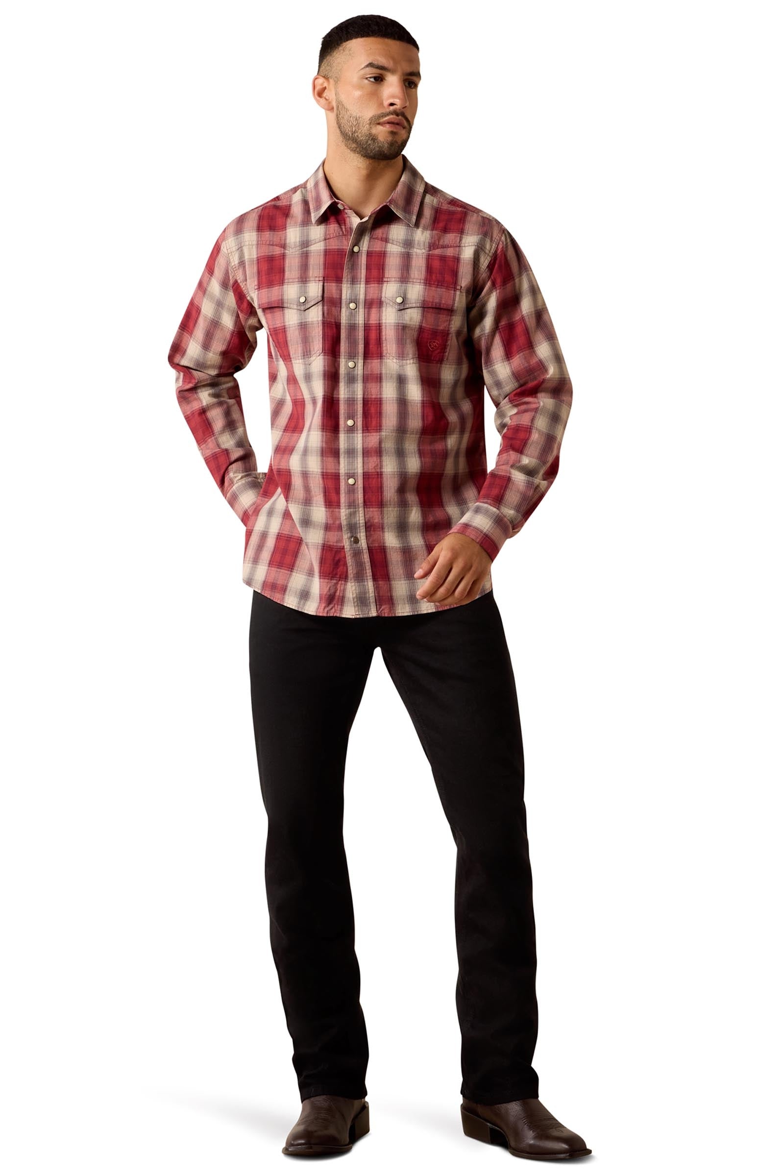 Ariat Men's Retro Hawthorne Fitted Snap Shirt Mens Riding Clothing