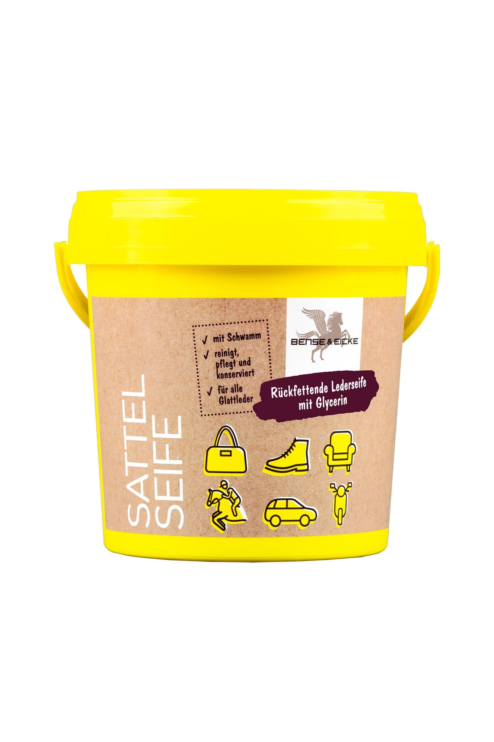 Bense & Eicke Jabón para sillas con esponja, 1000 ml Cuidado Salud