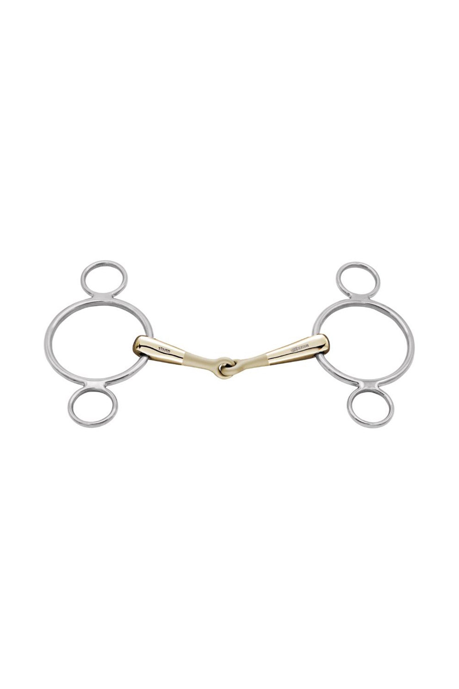 Sprenger embocadura Turnado de 3 anillas, Sensogan, 16 mm Filetes y Bocados