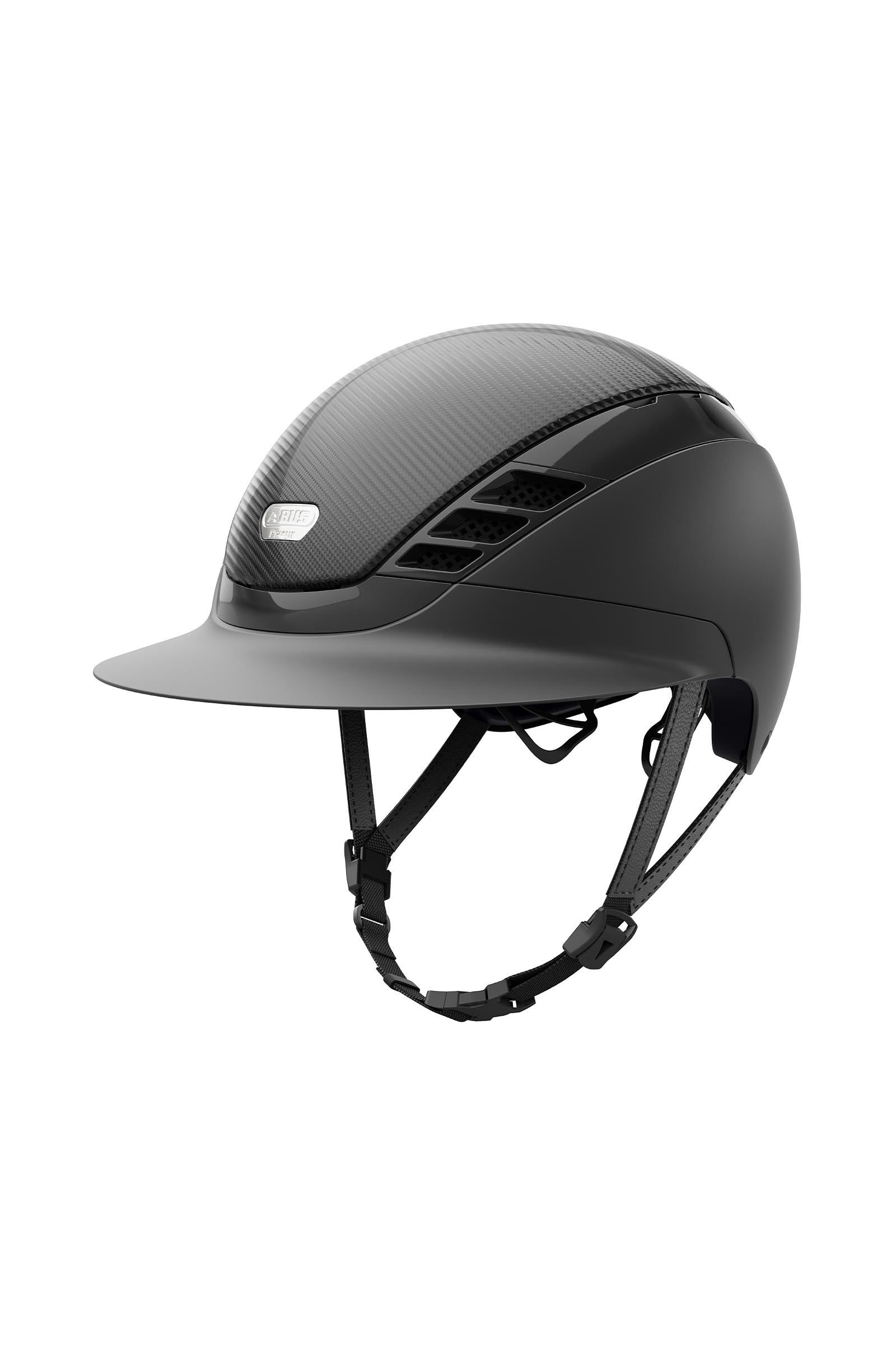 Abus Airluxe Pure Carbon Style casco de equitación con visera larga Equipamiento Seguridad