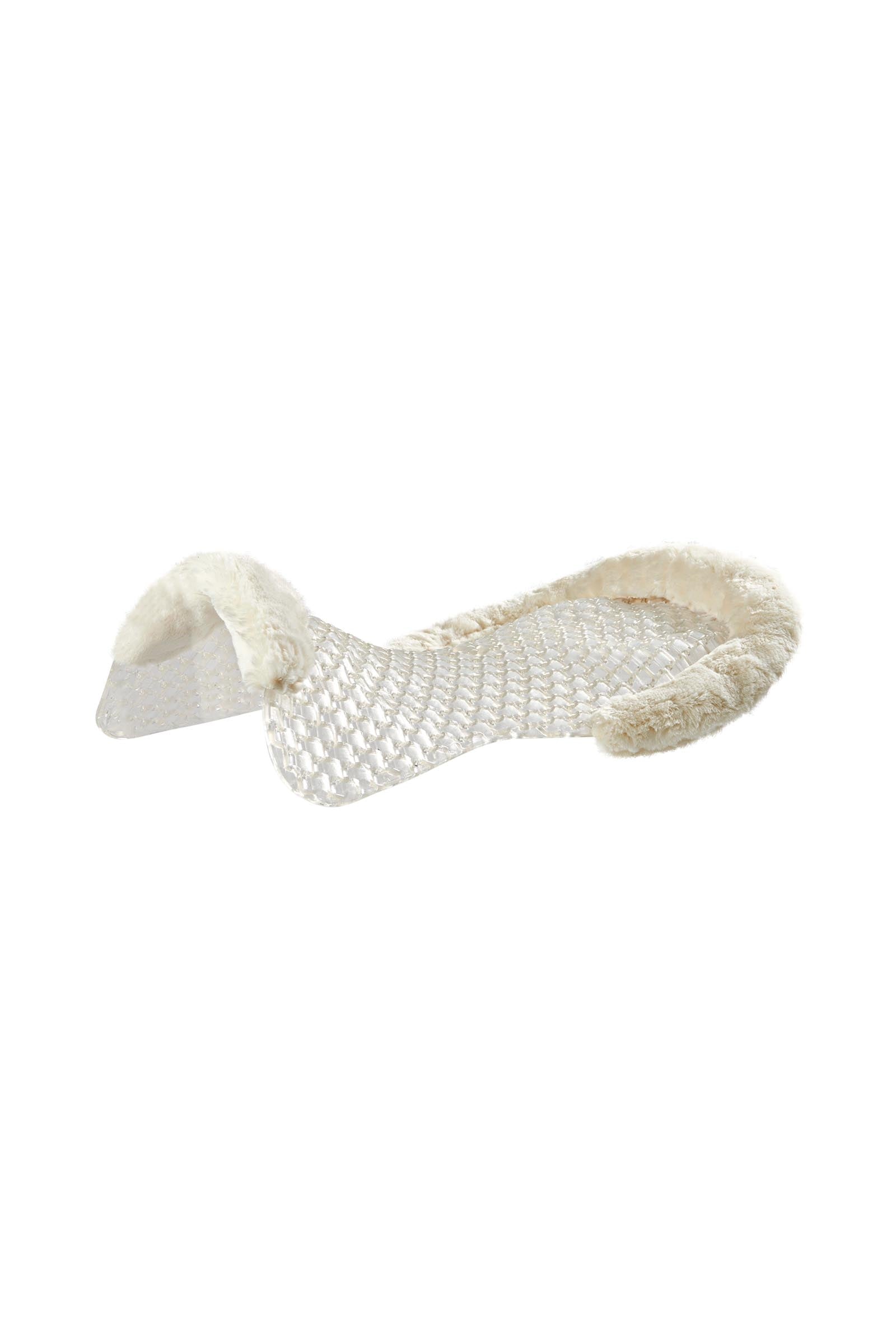 Acavallo Gel Non Slip Respira With Faux Sheepskin Cut-Out Flat Saddle Pads