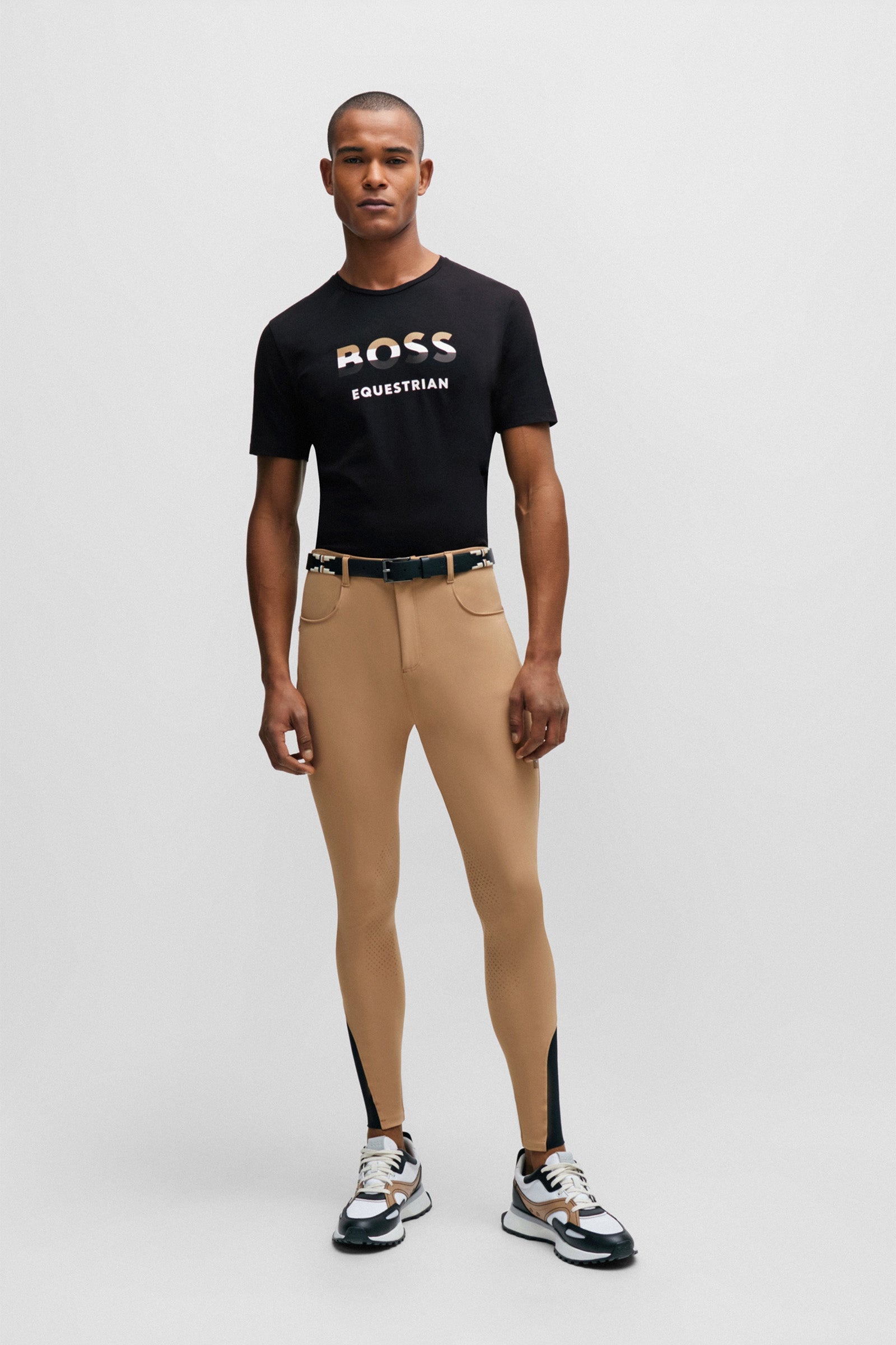 Boss Pierce Logo T-Shirt Mens Riding Clothing