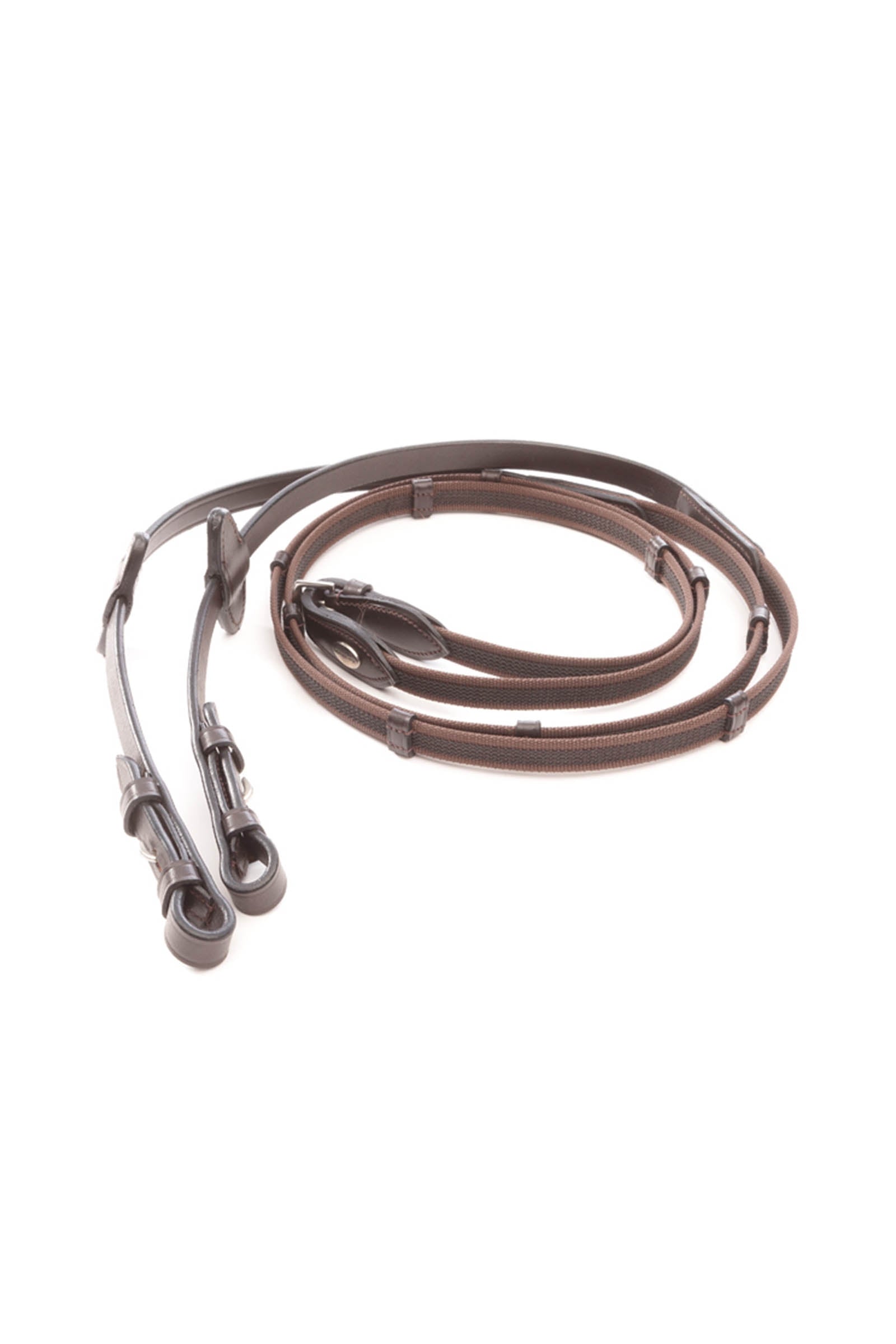 Kavalkade Rubberised Reins With Hooks and 5 Stops, 16 mm Bridles & Reins
