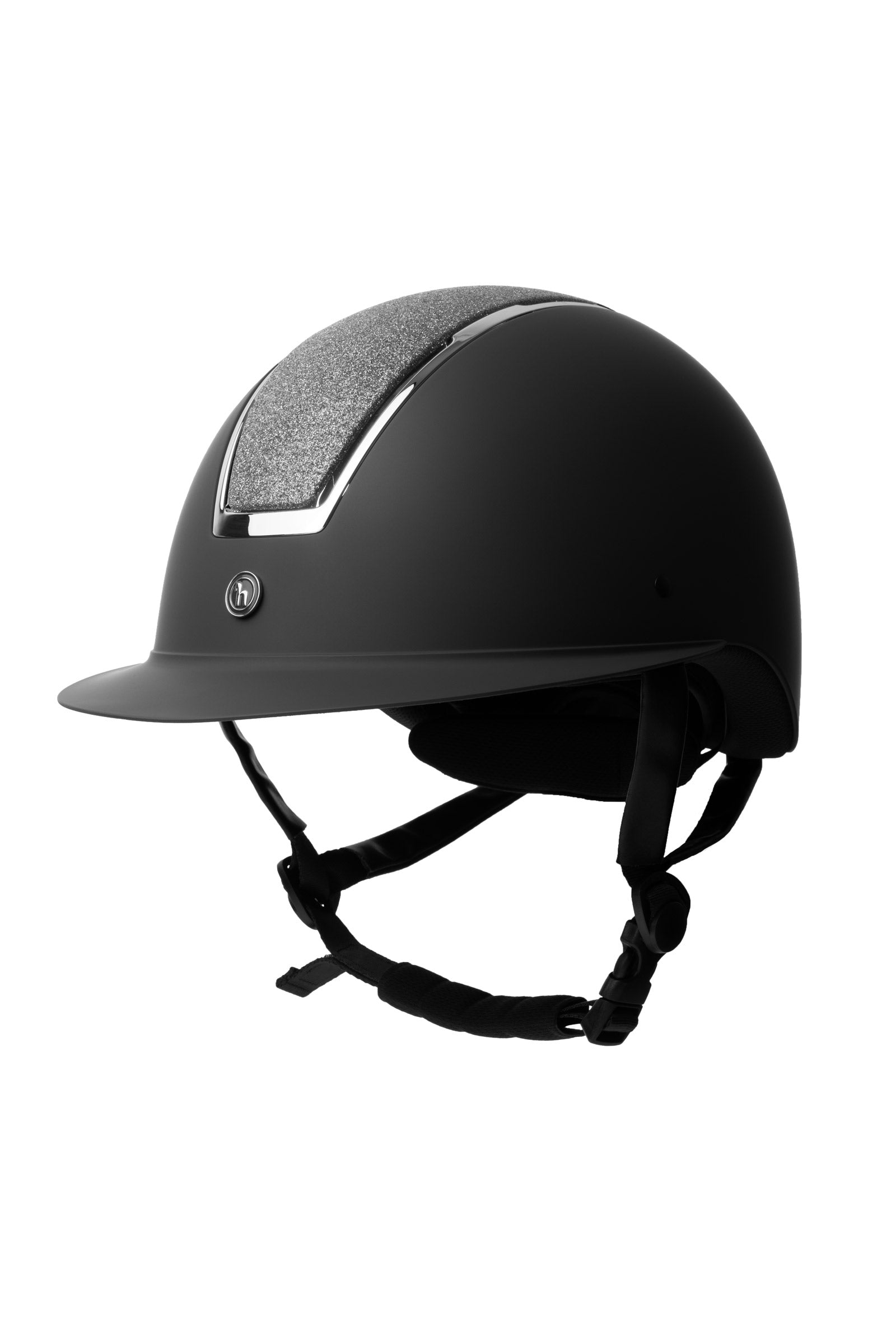 Horze Monarch II Casco de equitación con purpurina metálica Equipamiento Seguridad