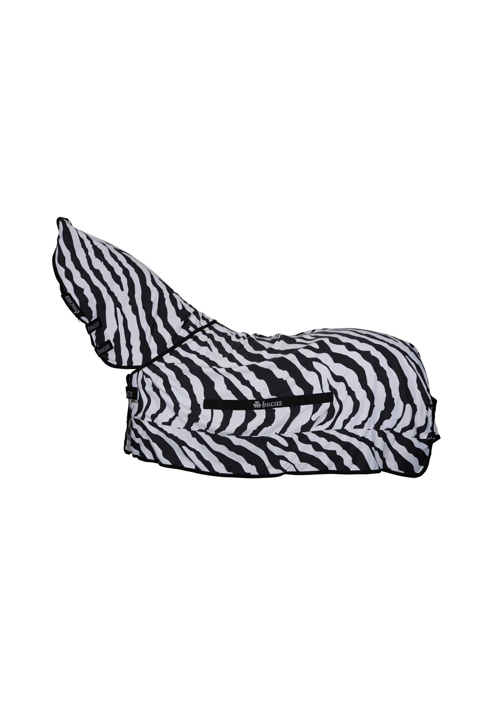 Bucas Sweet-Itch Zebra manta para eccema con cuello fijo Mantas Caballo