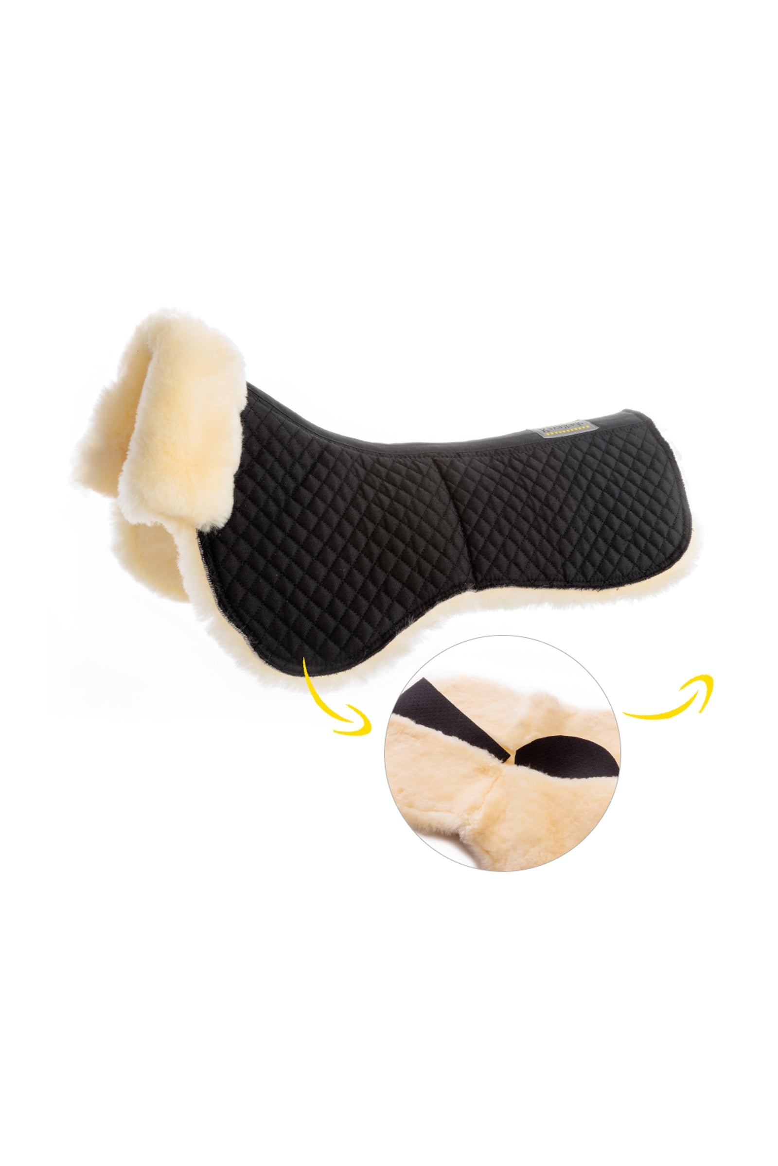 Kavalkade Lambskin Half Pad With Inside Pockets Saddle Pads