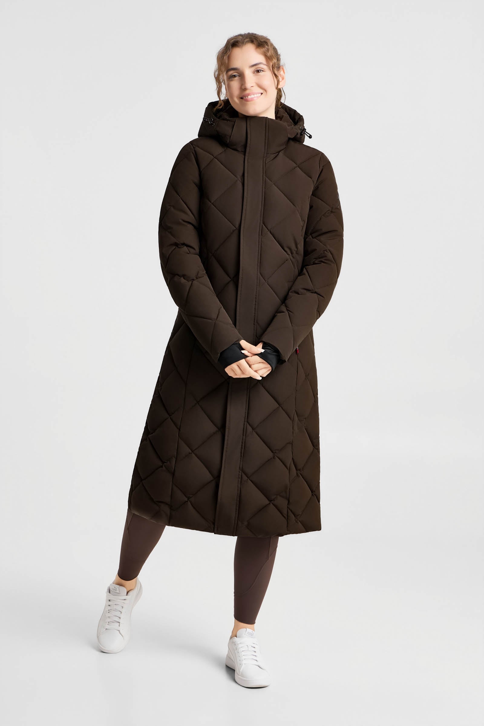 B Vertigo Gem Waxy Women's Padded Long Coat Women’s Riding Clothing