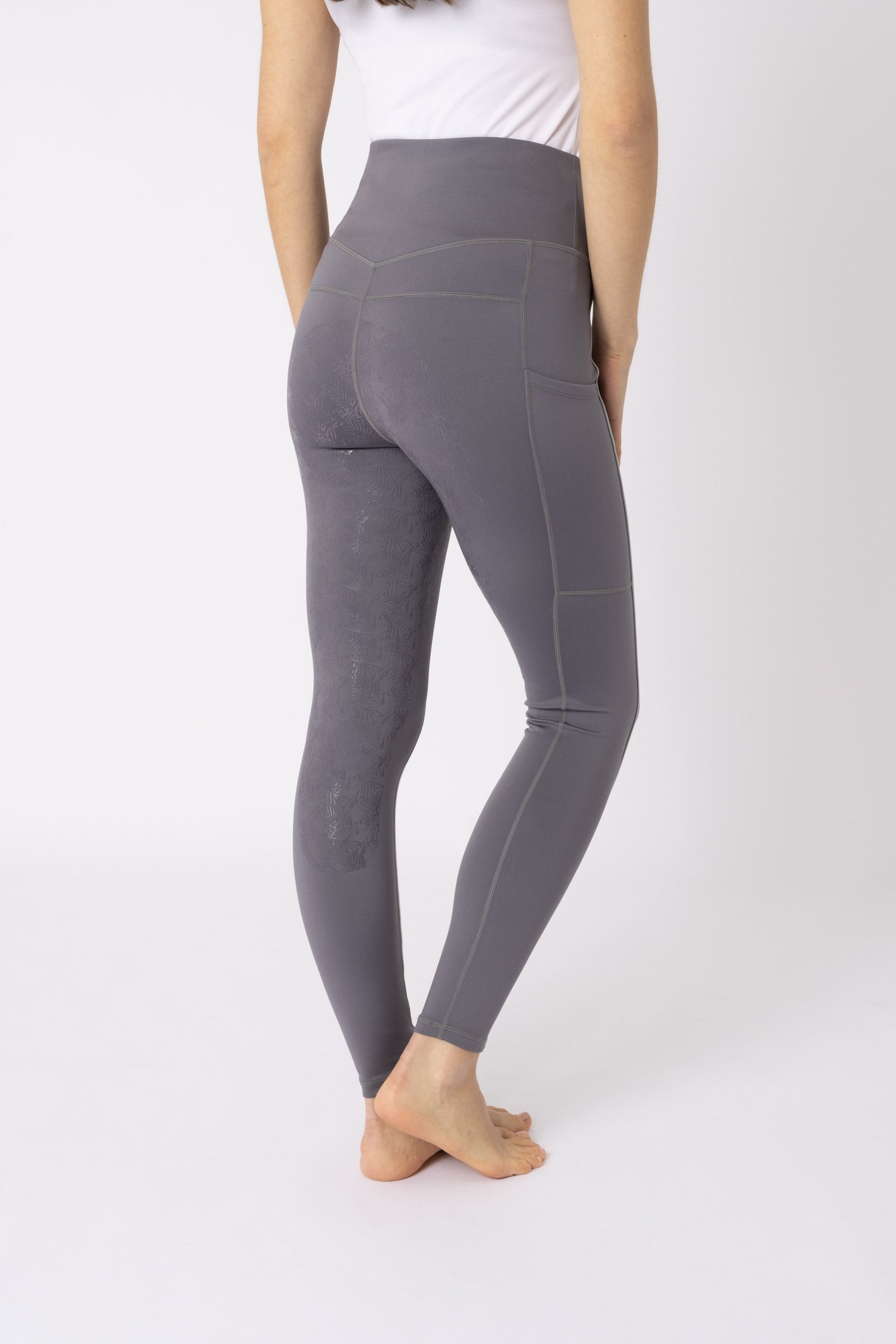 Horze Mallas de equitación de mujer con refuerzo completo Daria Womens Breeches