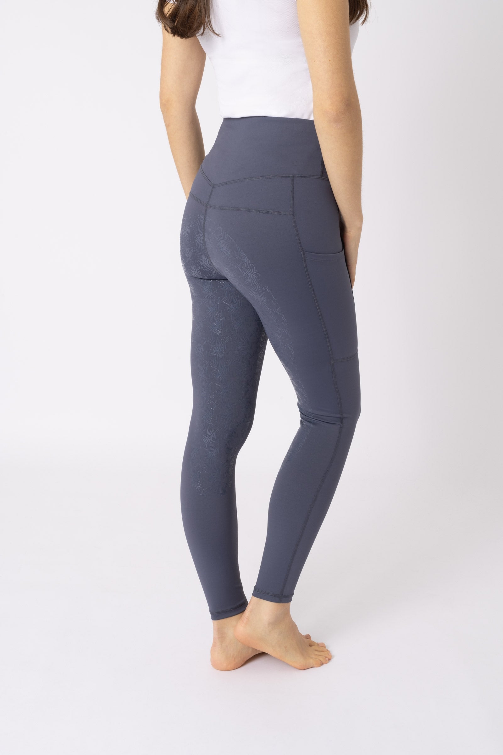 Horze Mallas de equitación de mujer con refuerzo completo Daria Womens Breeches