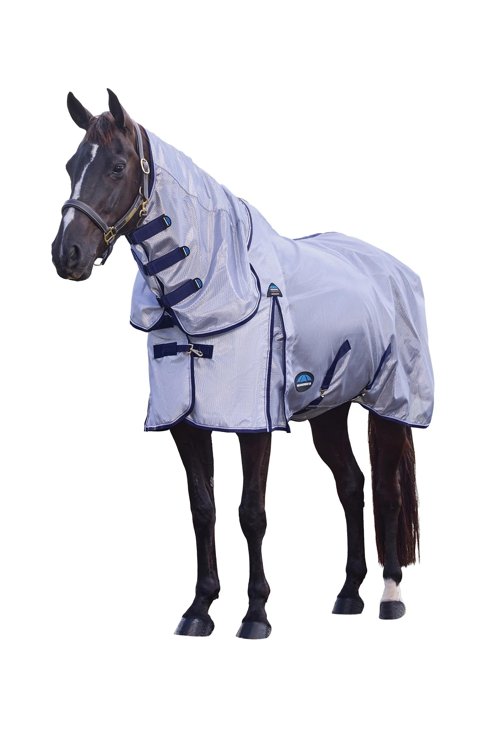 Weatherbeeta ComFiTec Hexi Shield Manta antimoscas combo con cuello fijo, 0 g Mantas Caballo