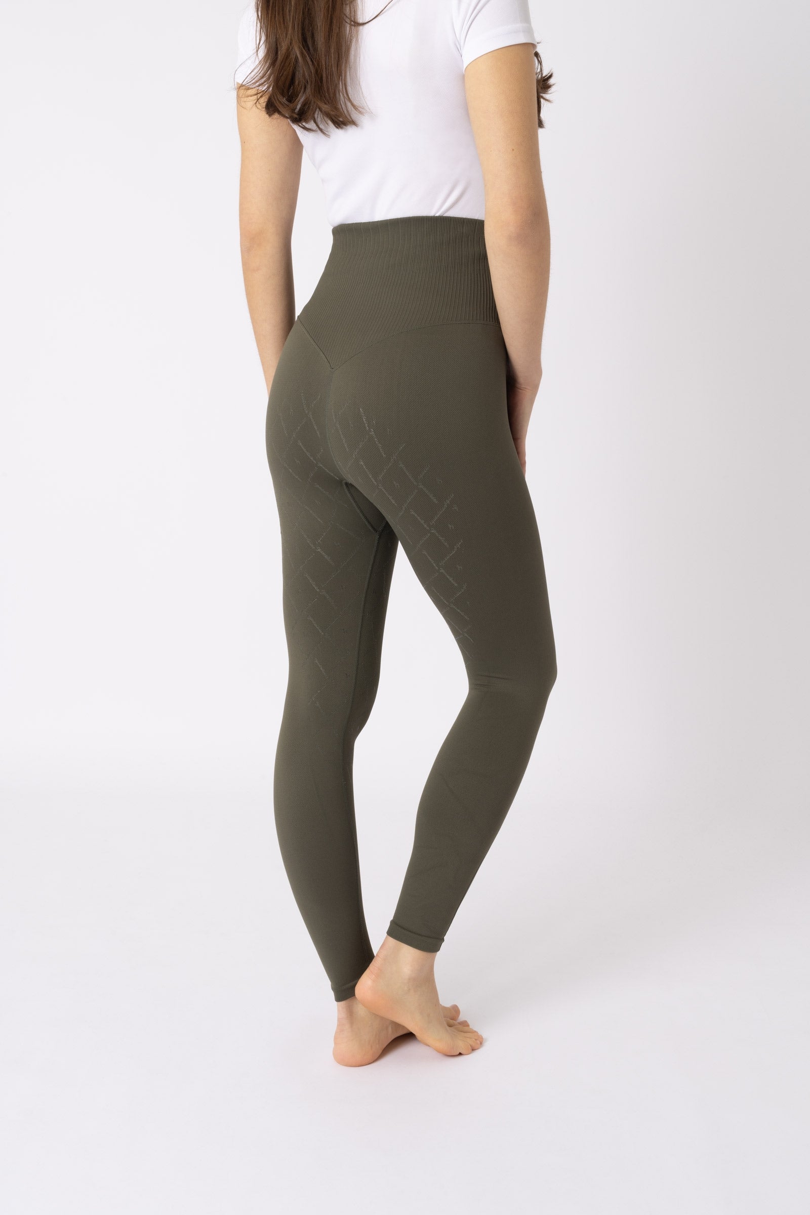 Horze Janine Mallas sin Costuras con Agarre Completo con Bolsillo para Móvil para Mujer Womens Breeches