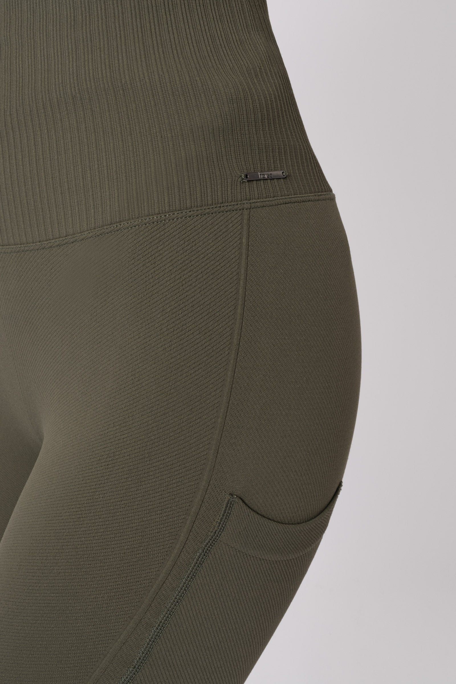 Horze Janine Women's Seamless Full Grip Tights with phone Pocket Womens Breeches