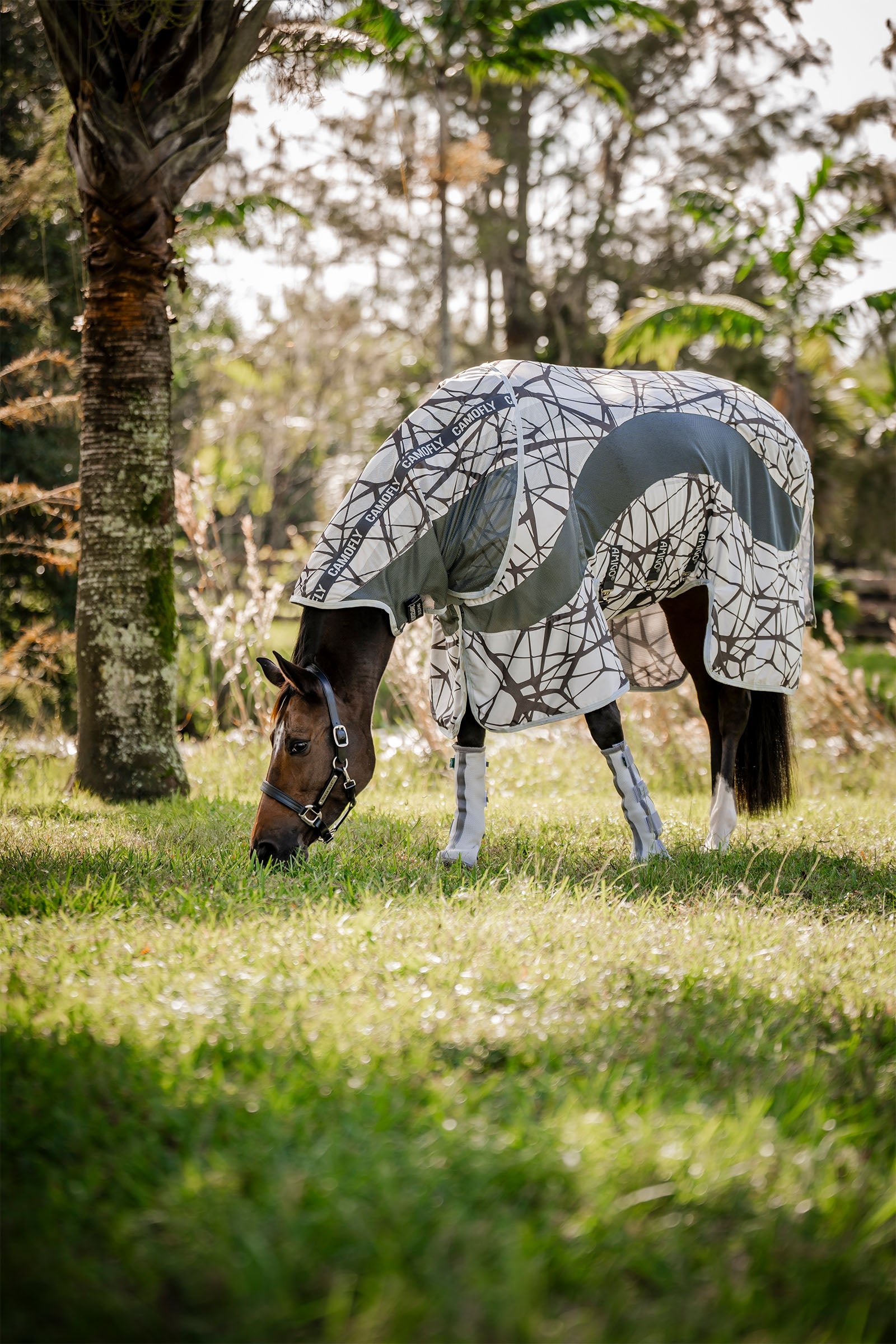 Horseware Amigo CamoFly manta para moscas con cuello desmontable Mantas Caballo