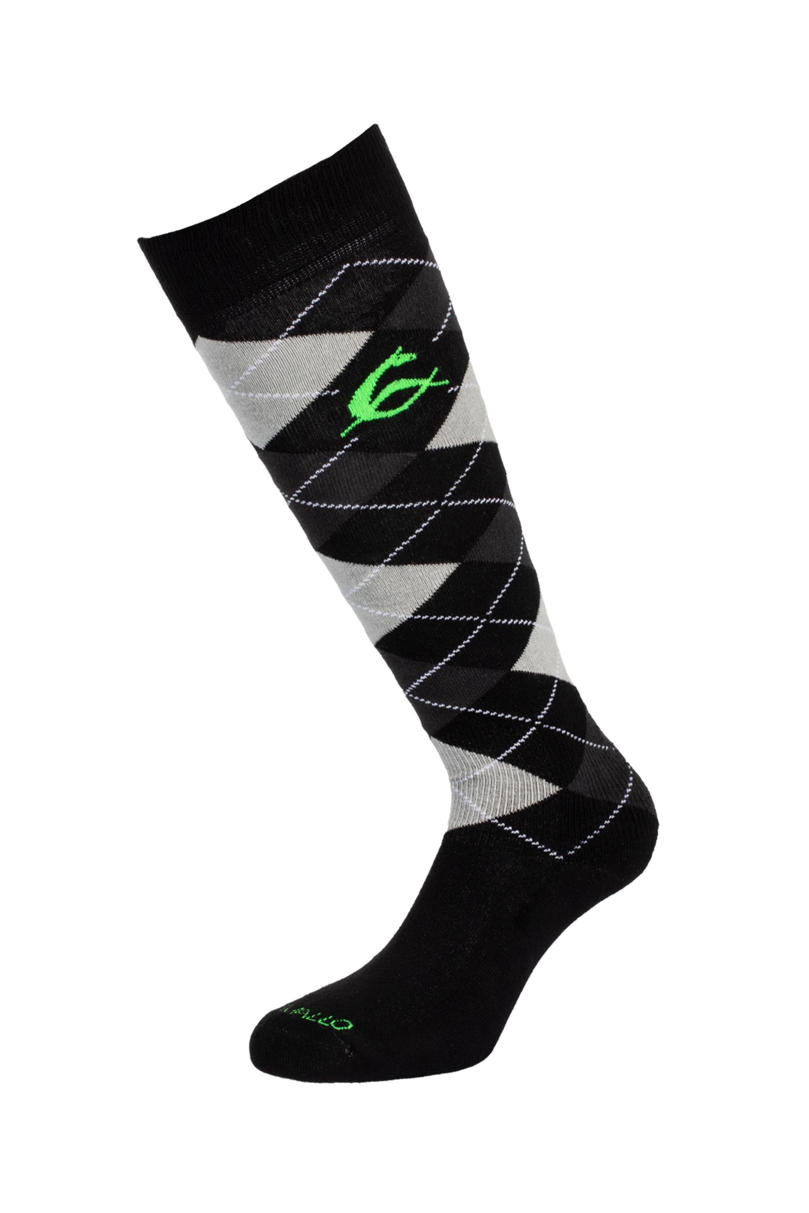 Acavallo Diamond Pattern Cotton Socks Calcetines