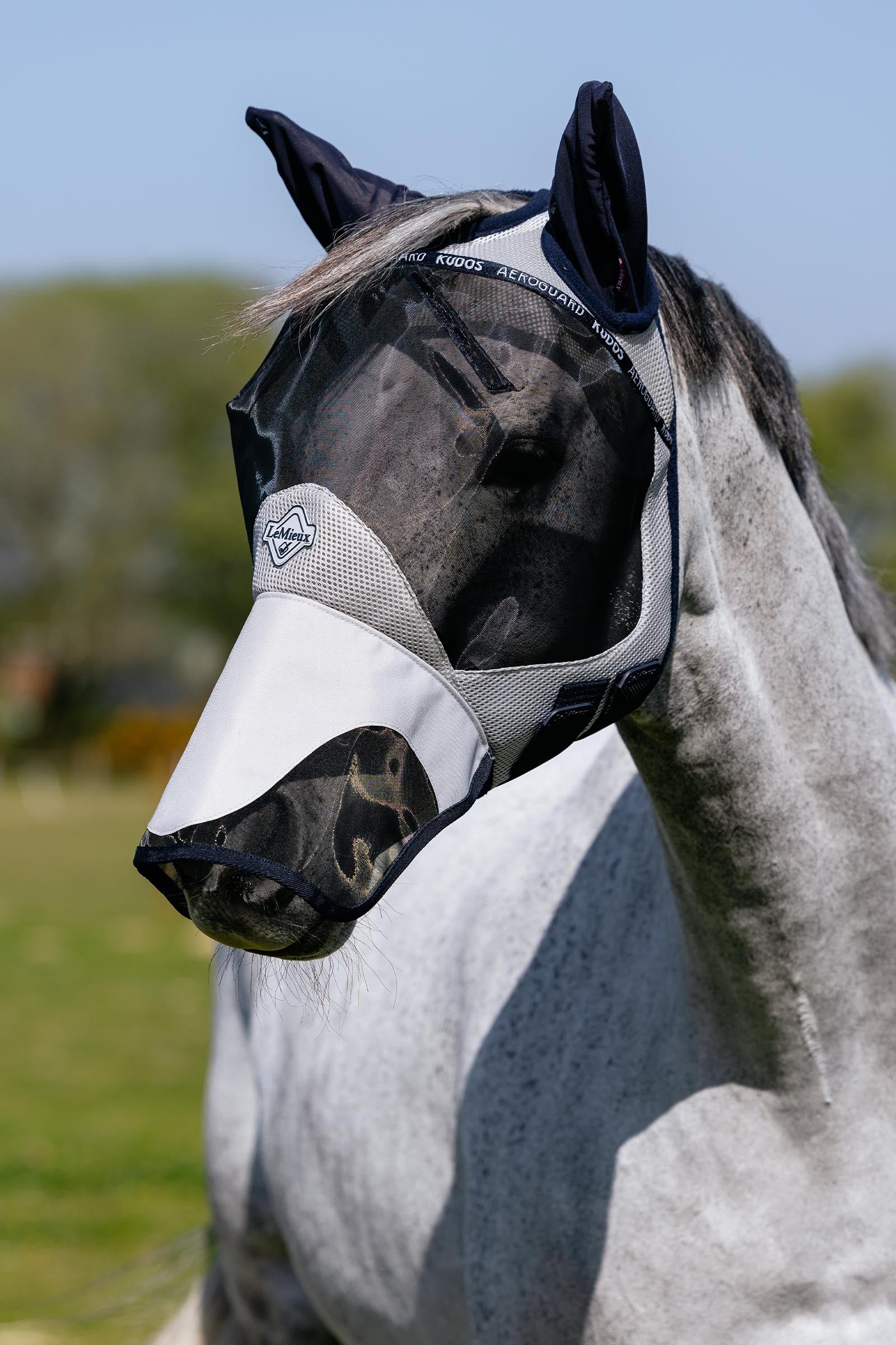 LeMieux Kudos AeroGuard Half Fly Mask Antifly Protection for Horses