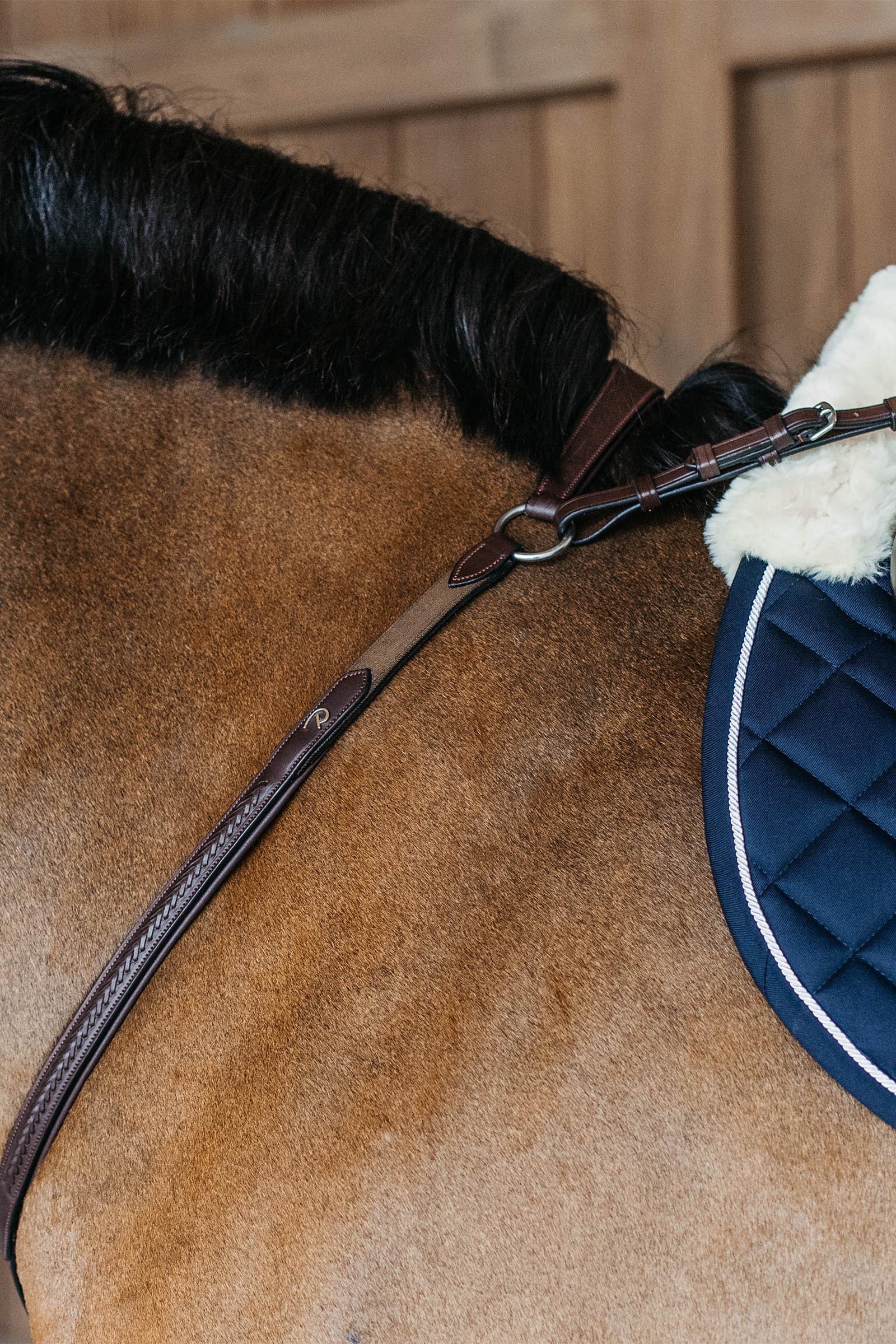 Dy'on New English Bridge Breastplate With Plaited Finishing Bridles & Reins