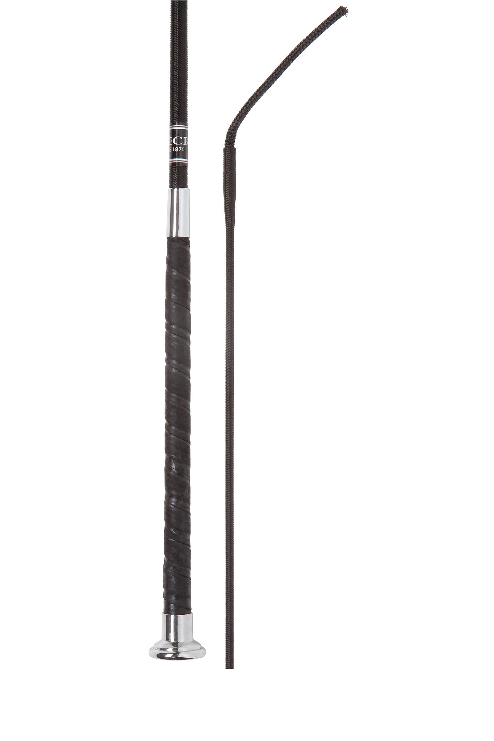 Fleck Dressage Whip Ultra Soft with Nickel Mushroom Cap Fustas