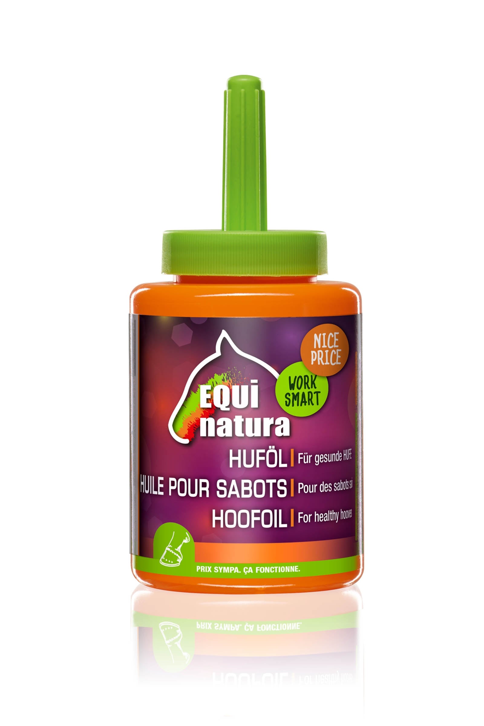 Equinatura Hoof Oil With Brush, 450 ml Cuidado Salud