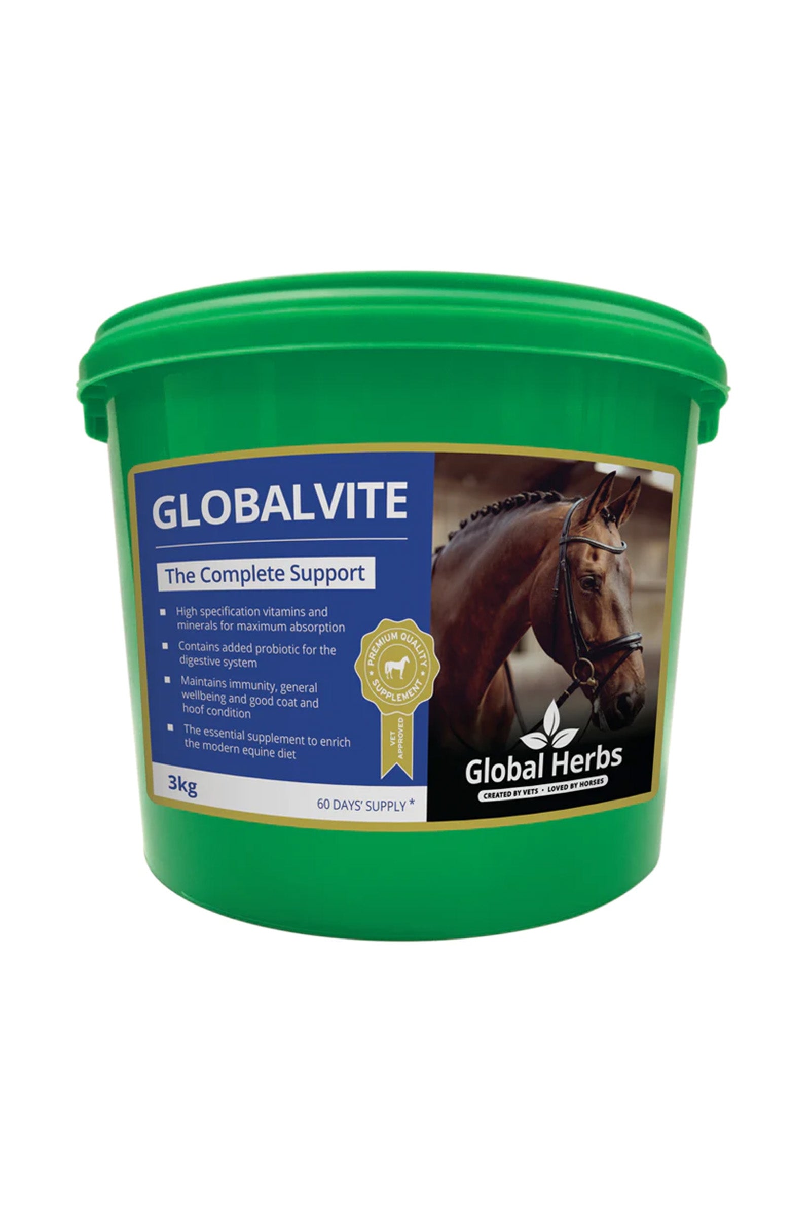 Global Herbs GlobalVite 3kg Horse Feed & Nutrition
