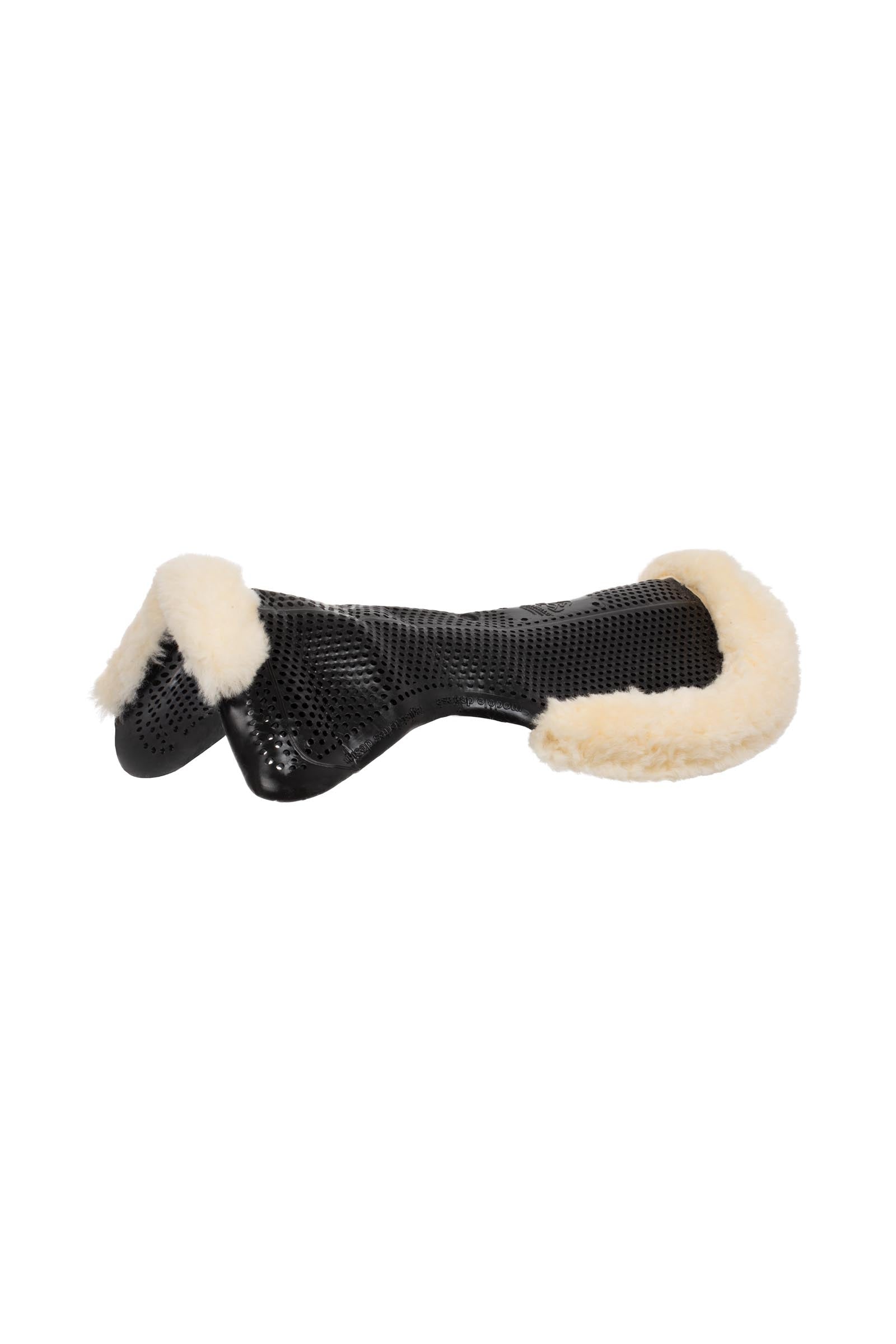 Acavallo Gel Non Slip Classic Pony With Sheepskin 1/2 Cut-Out Flat Saddle Pads