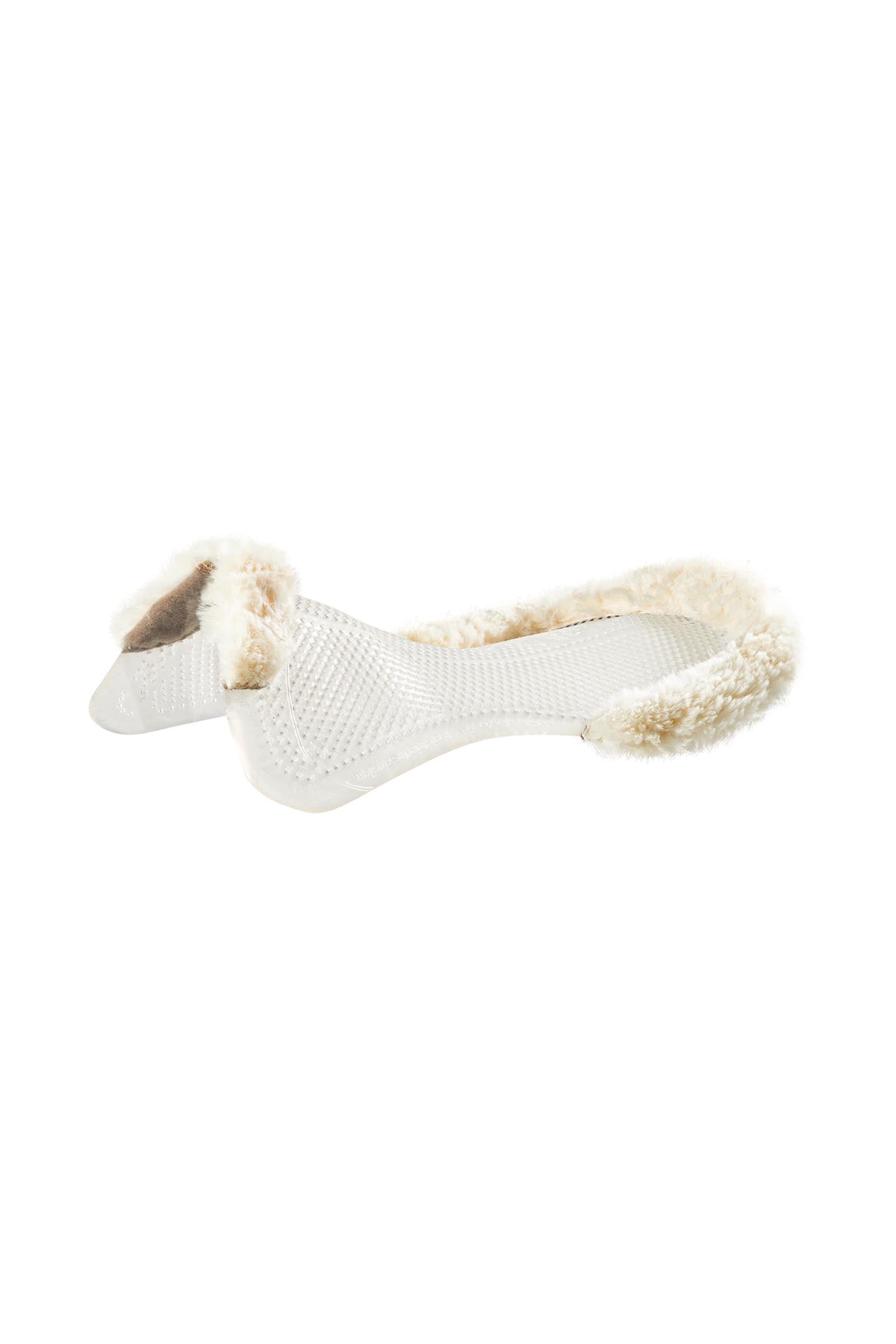Acavallo Gel Non Slip Classic Pony With Sheepskin 1/2 Cut-Out Flat Saddle Pads