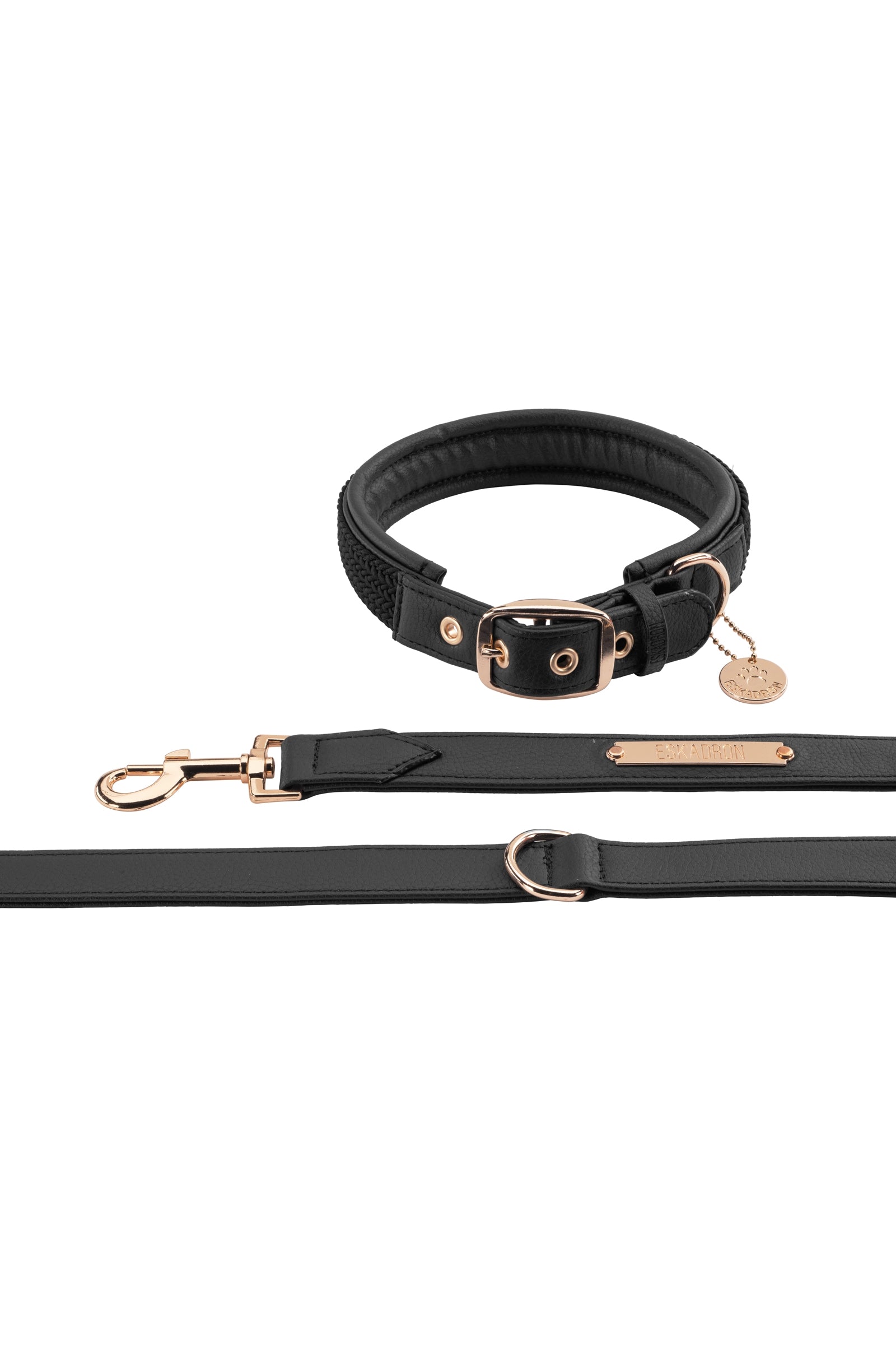 Eskadron Heritage AW24 Faux Leather Dog Collar & Leash Set Dog Accesories