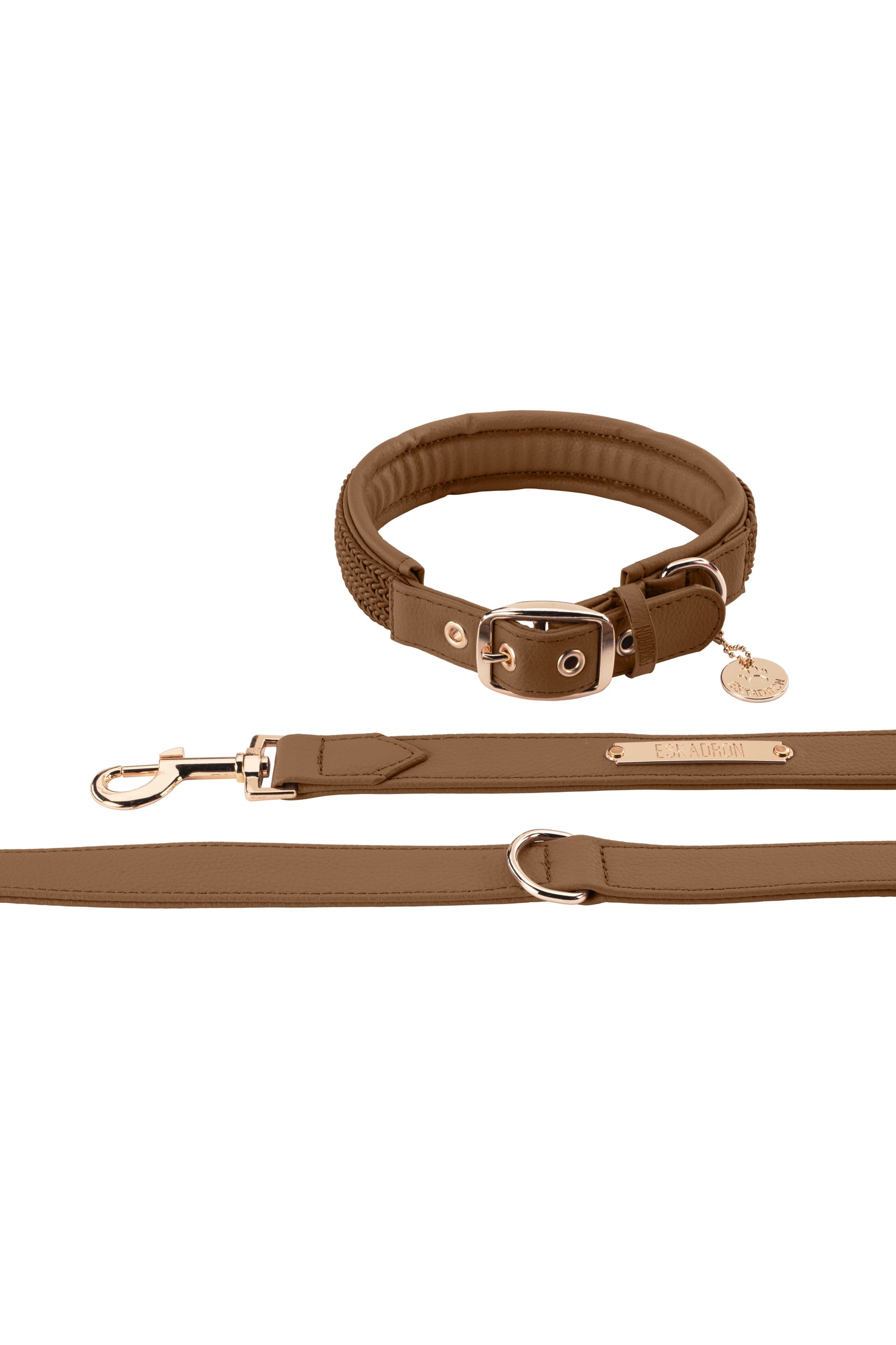 Eskadron Heritage AW24 conjunto de collar y correa para perro de cuero sintético Perro