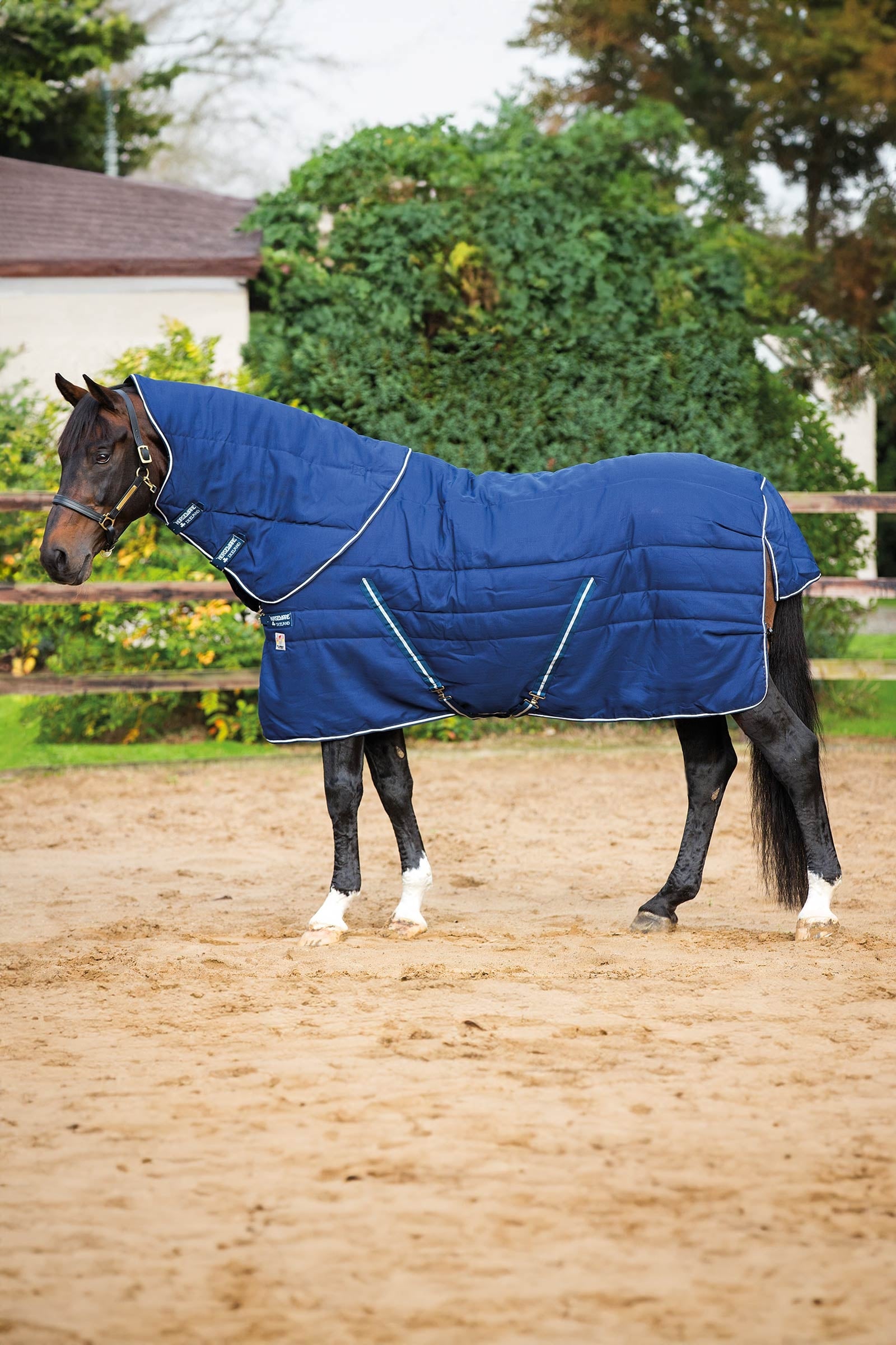 Horseware Rambo Plus Vari-Layer manta de cuadra con cuello desmontable, 450 g Mantas Caballo